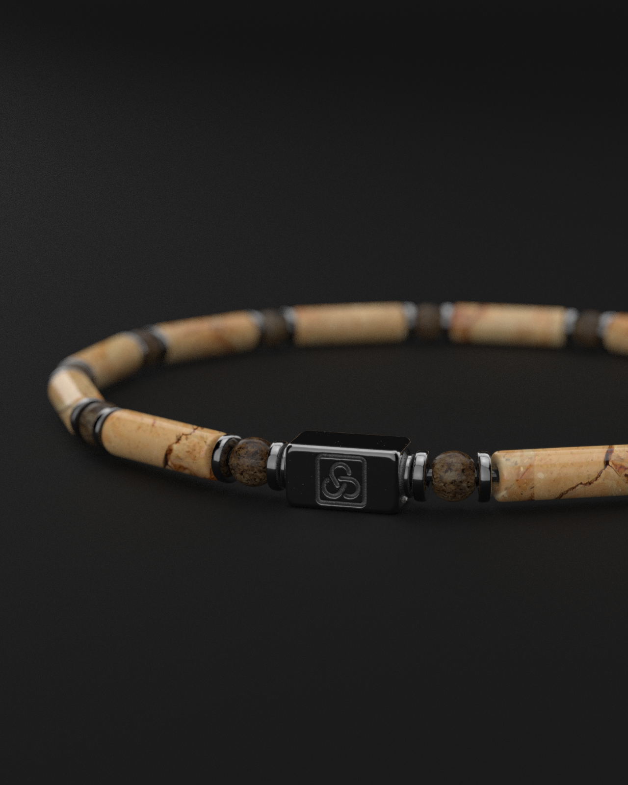 Jasper + Bronzite Bracelet 4mm | PIPE