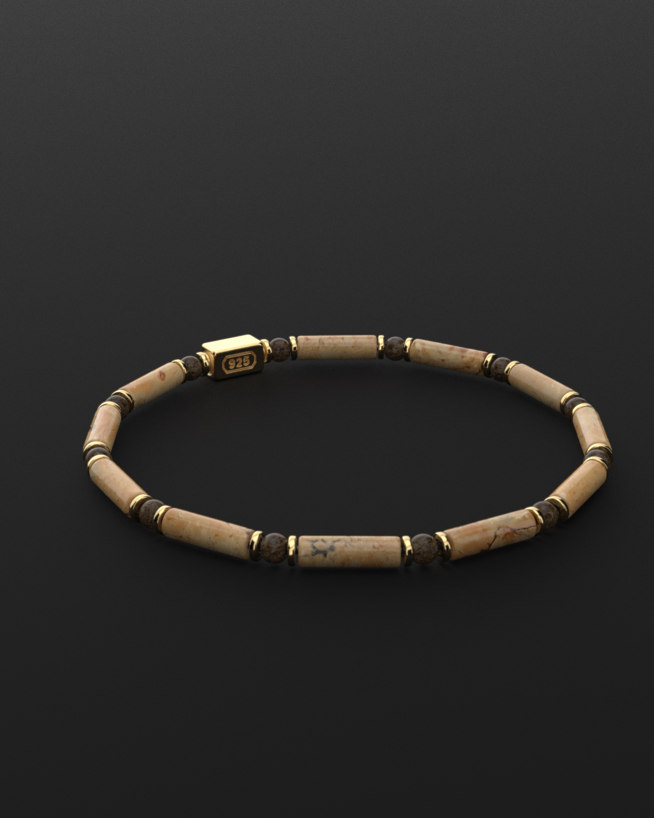 Jasper + Bronzite Bracelet 4mm | PIPE