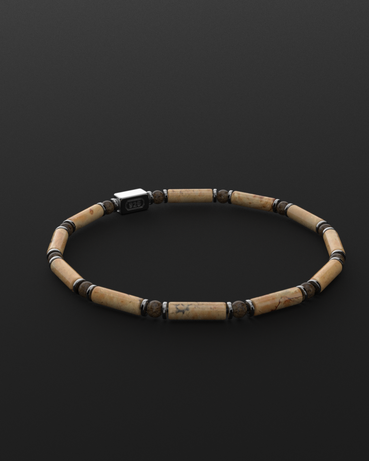 Jasper + Bronzite Bracelet 4mm | PIPE