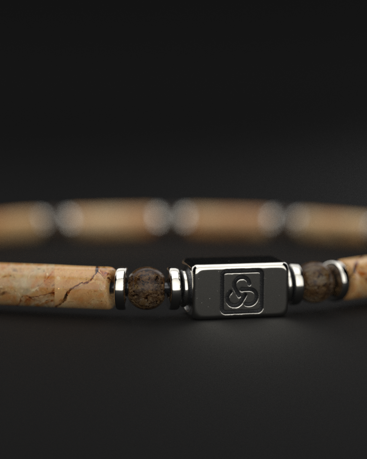 Jasper + Bronzite Bracelet 4mm | PIPE