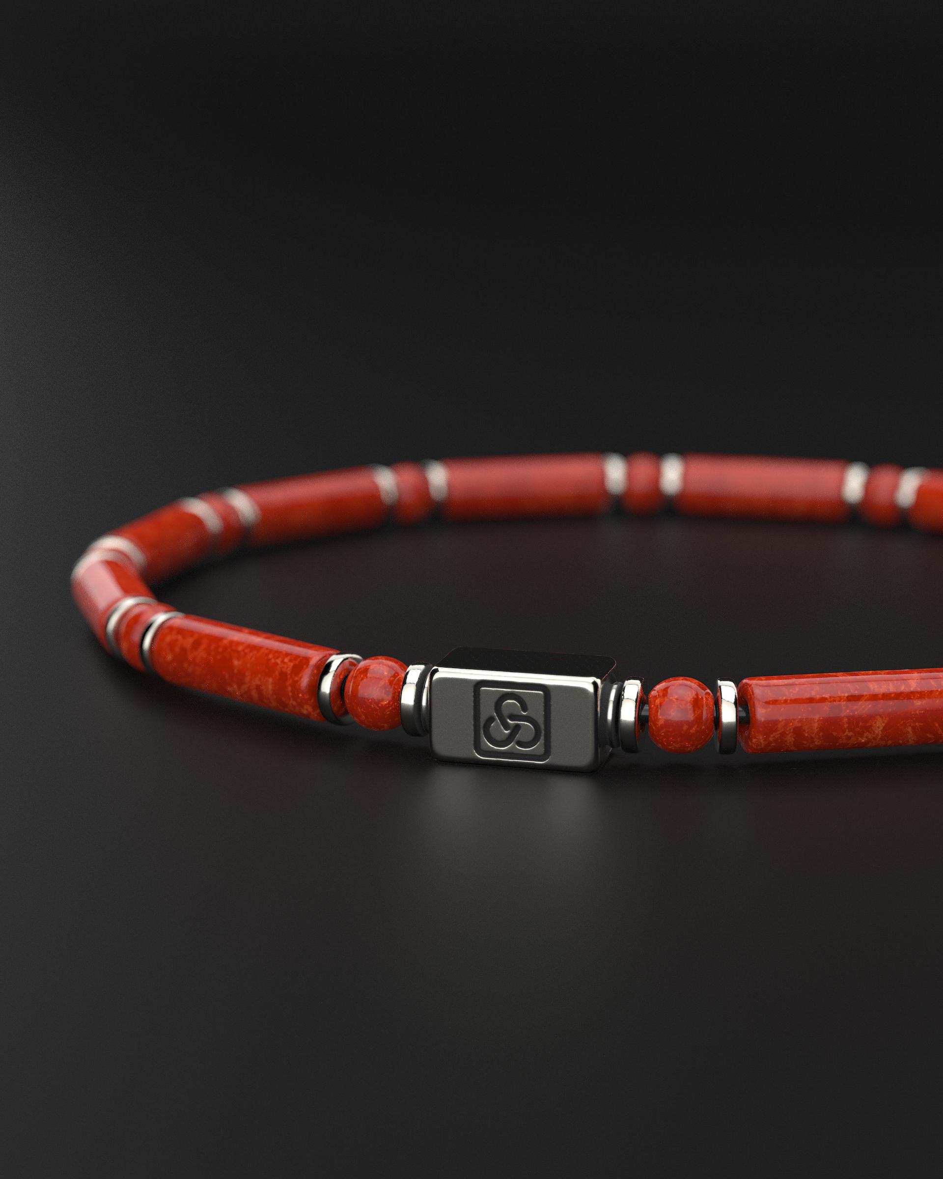 Red Jade Bracelet 4mm | PIPE