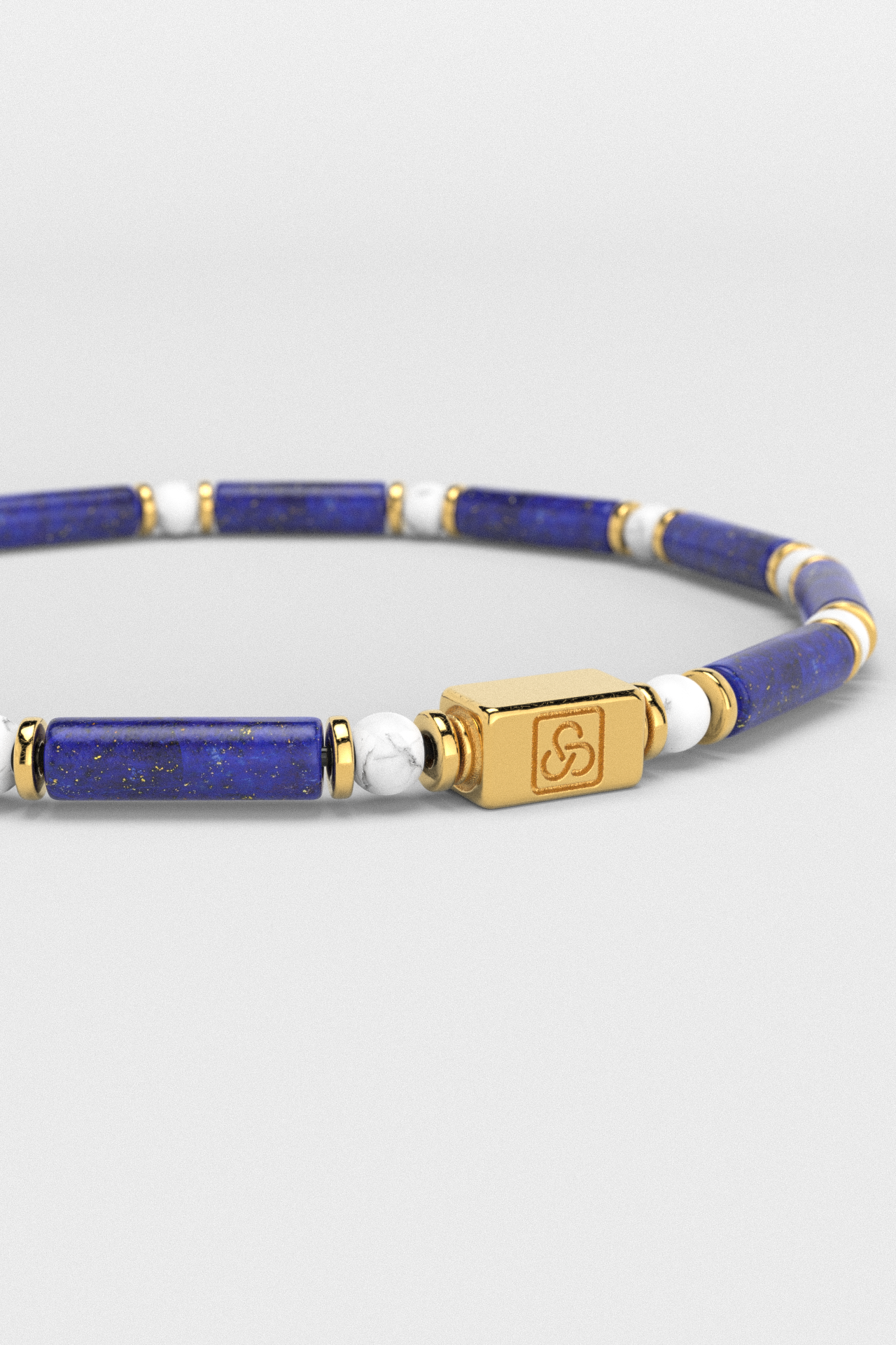Lapis Lazuli + Tridacna Bracelet 8mm | PIPE