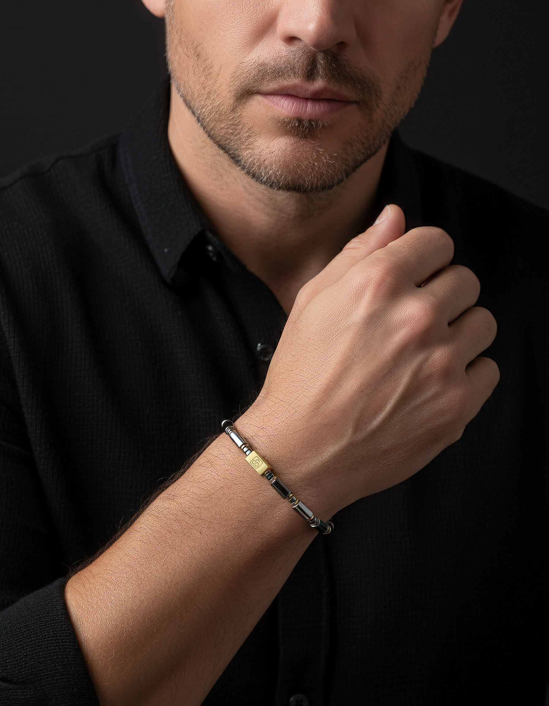 Black Hematite Bracelet 5mm | PIPE