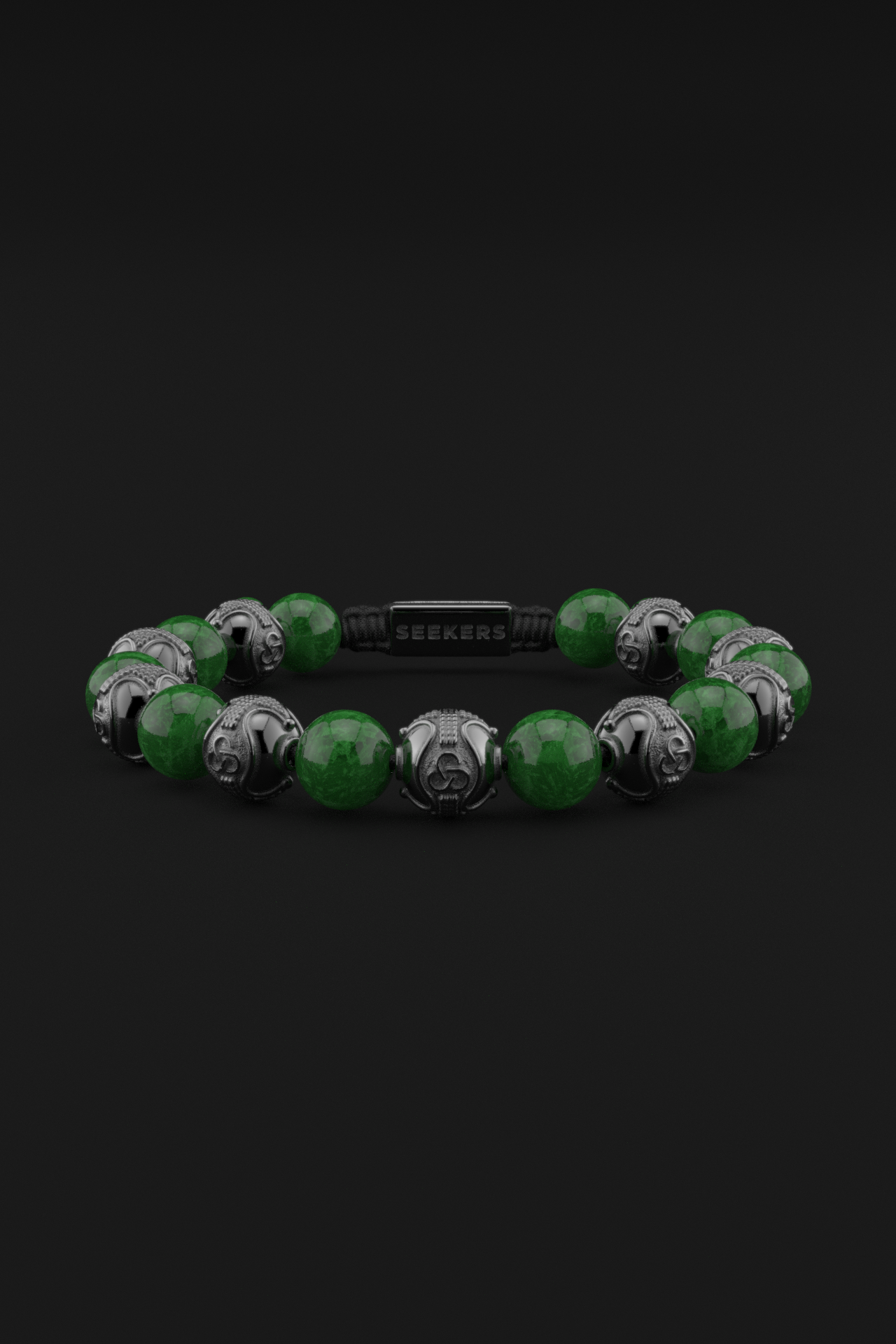 Emerald Jade Bracelet 10mm | Prestige