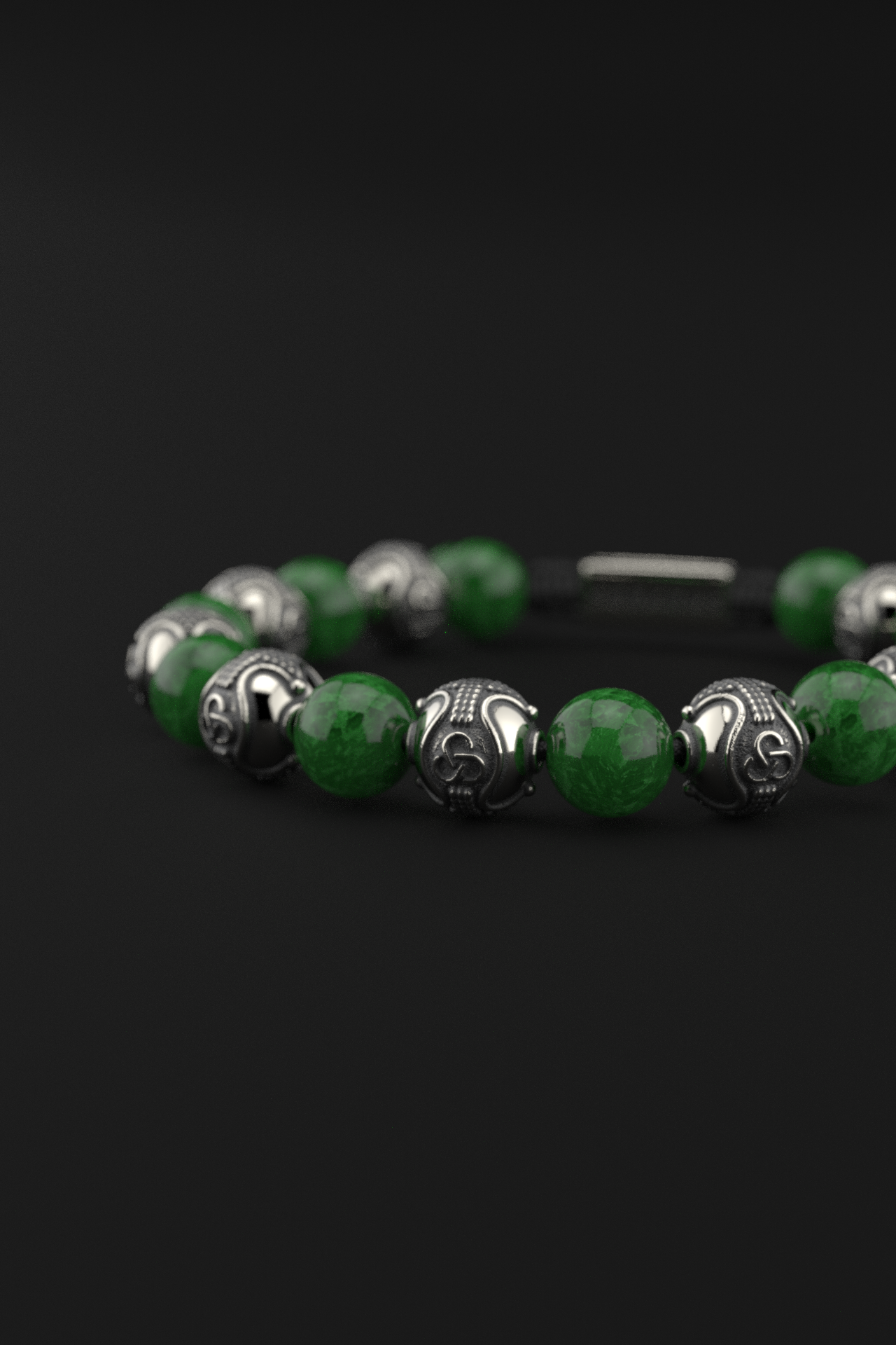 Emerald Jade Bracelet 10mm | Prestige