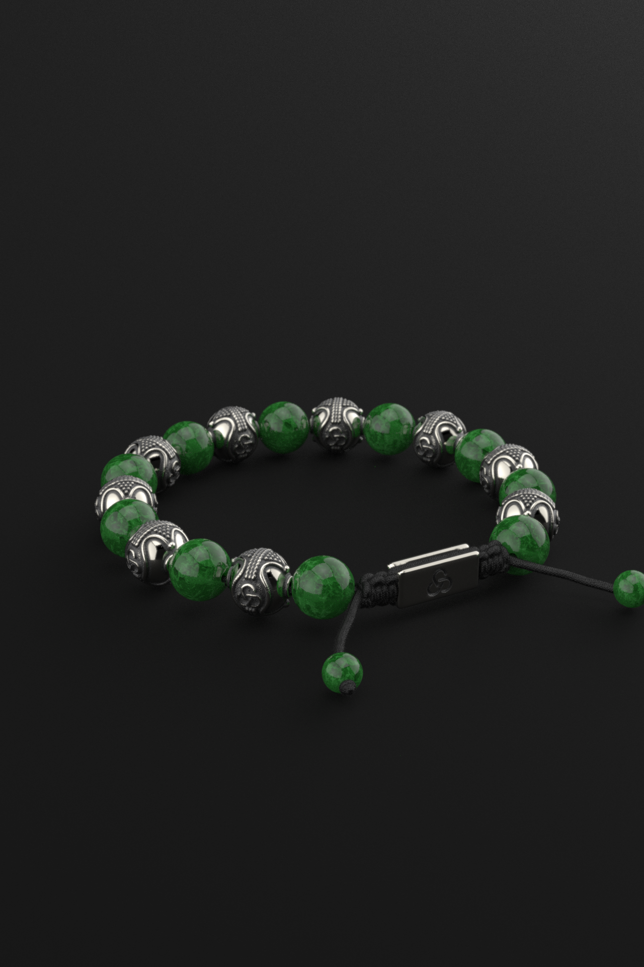 Emerald Jade Bracelet 10mm | Prestige