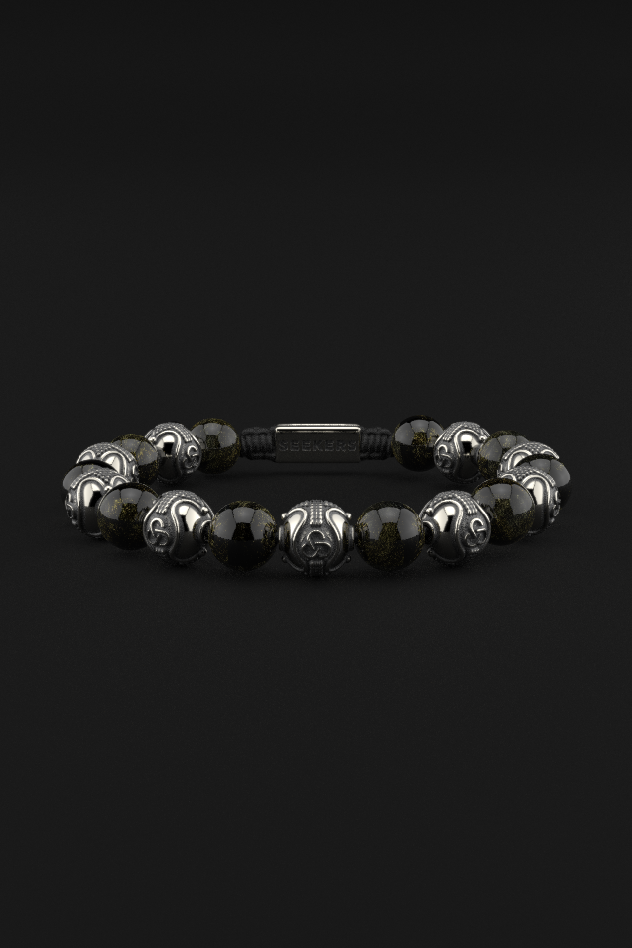 Obsidian Bracelet 10mm | Prestige