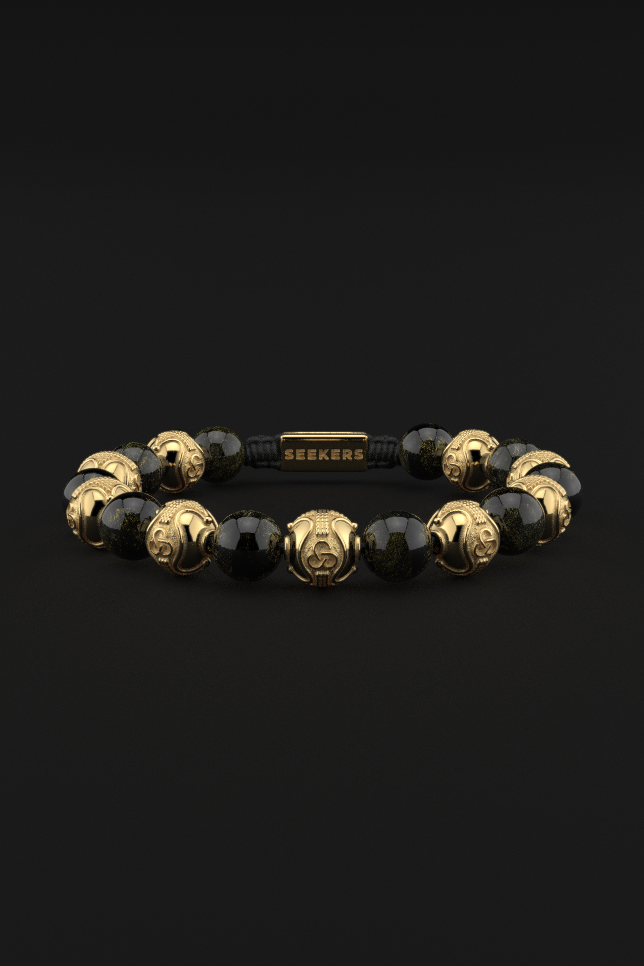 Obsidian Bracelet 10mm | Prestige