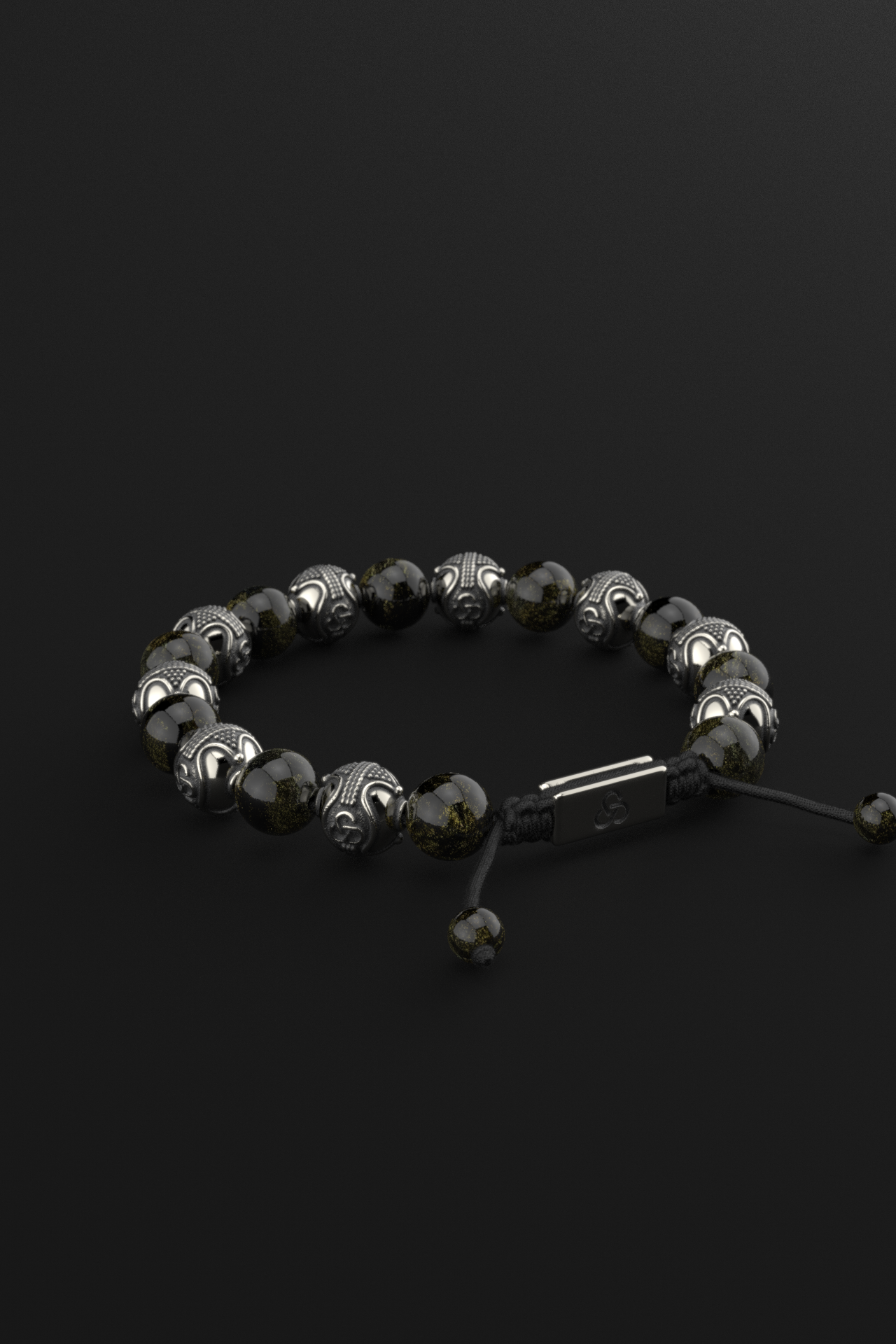 Obsidian Bracelet 10mm | Prestige