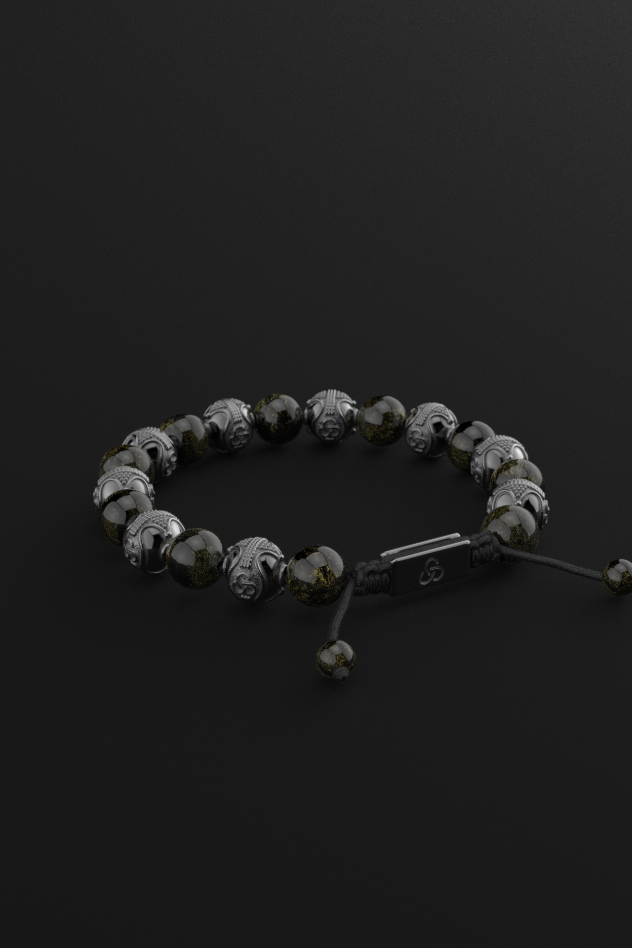 Obsidian Bracelet 10mm | Prestige