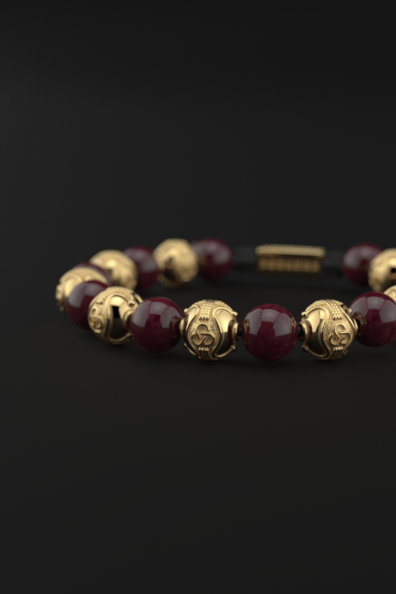 Red Garnet Bracelet 10mm | Prestige