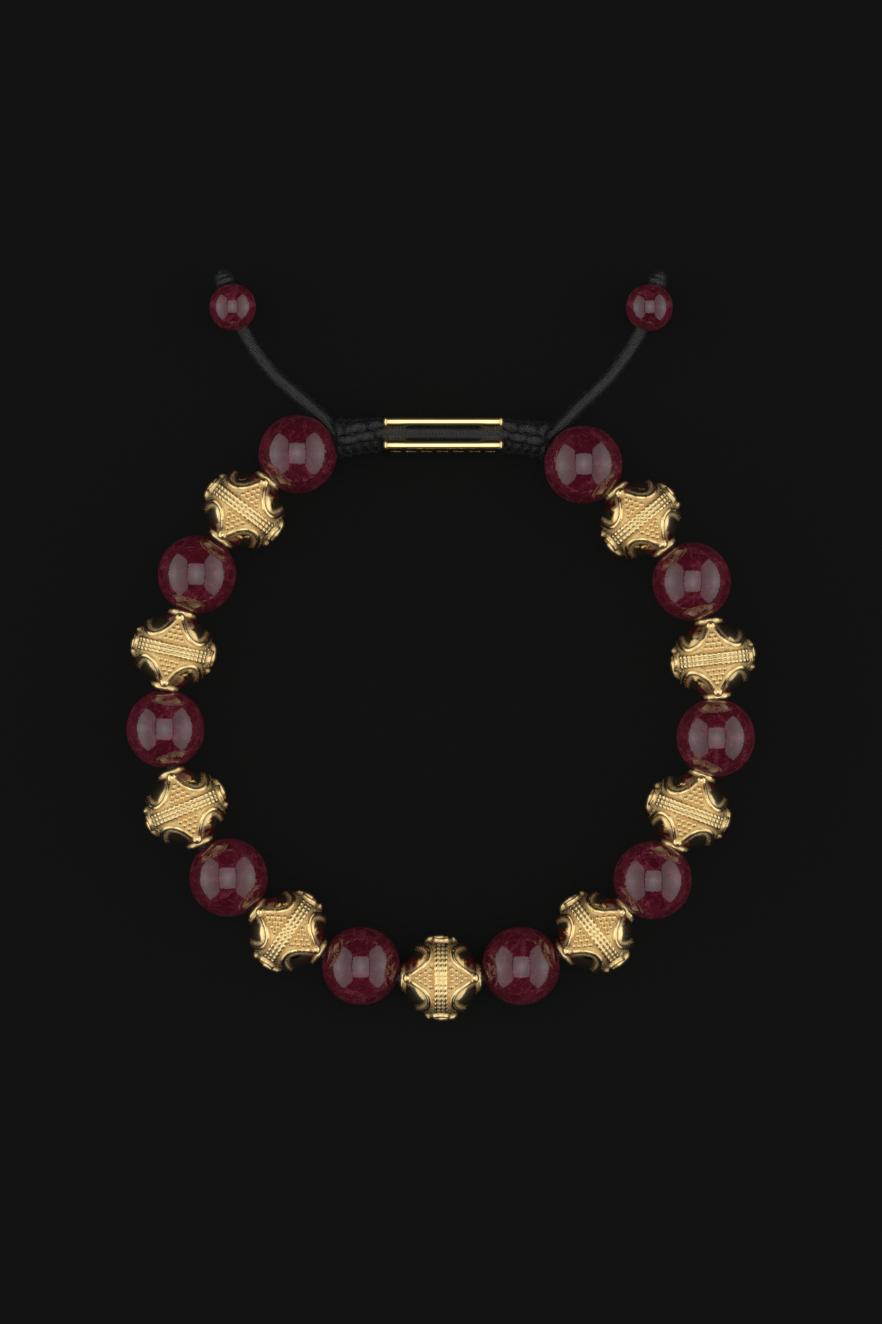 Red Garnet Bracelet 10mm | Prestige