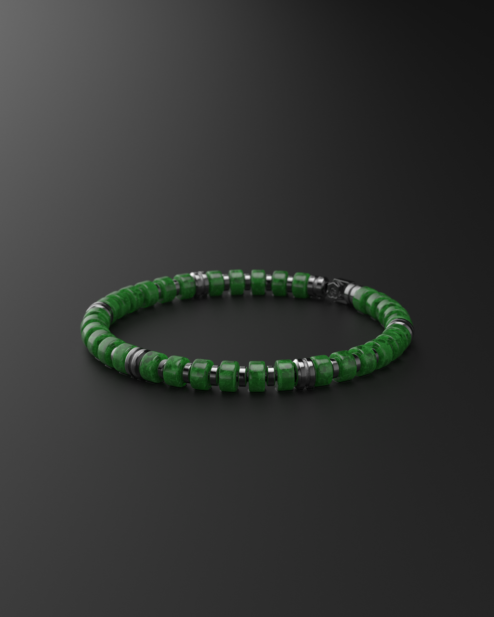 Emerald Jade Bracelet 6mm | Premium Spacer