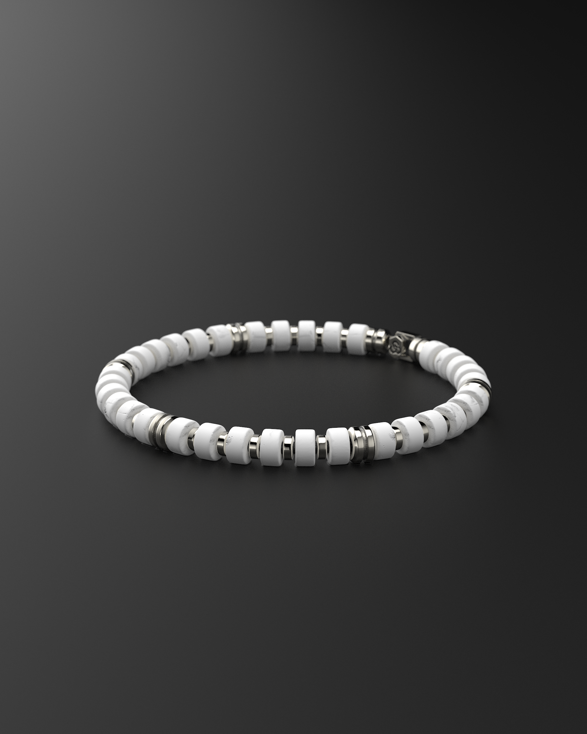 Howlite Bracelet 6mm | Premium Spacer