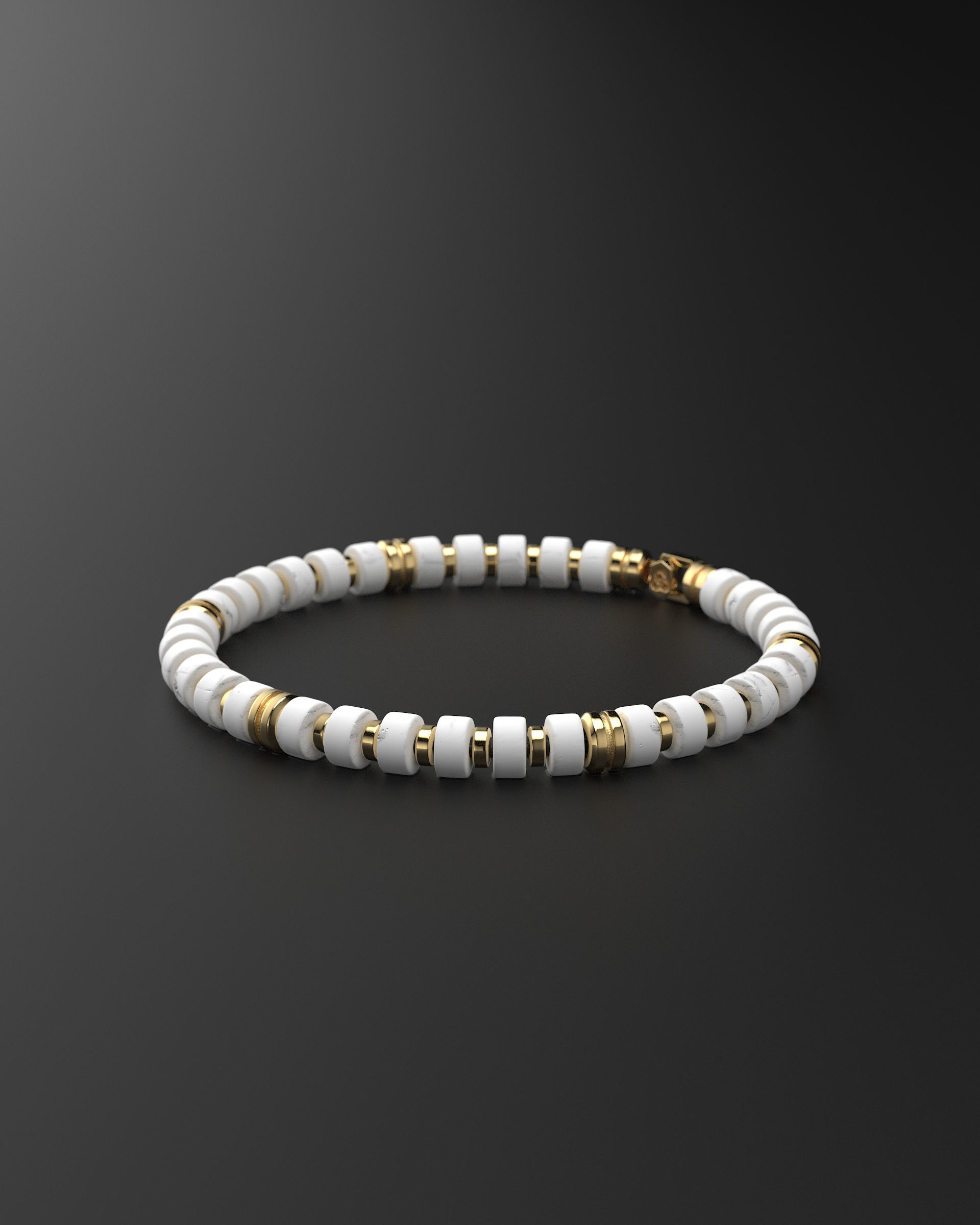 Howlite Bracelet 6mm | Premium Spacer