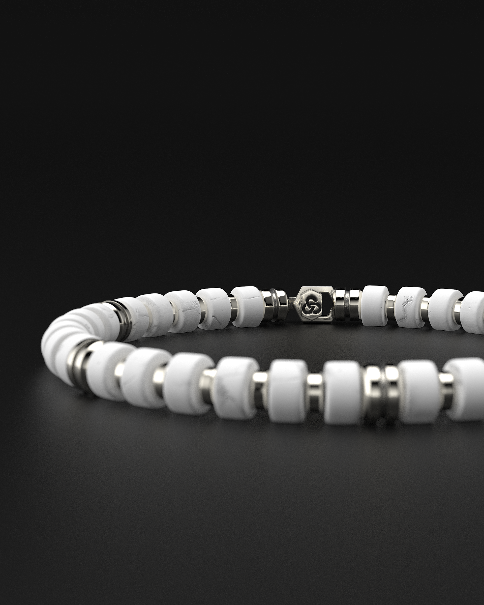 Howlite Bracelet 6mm | Premium Spacer