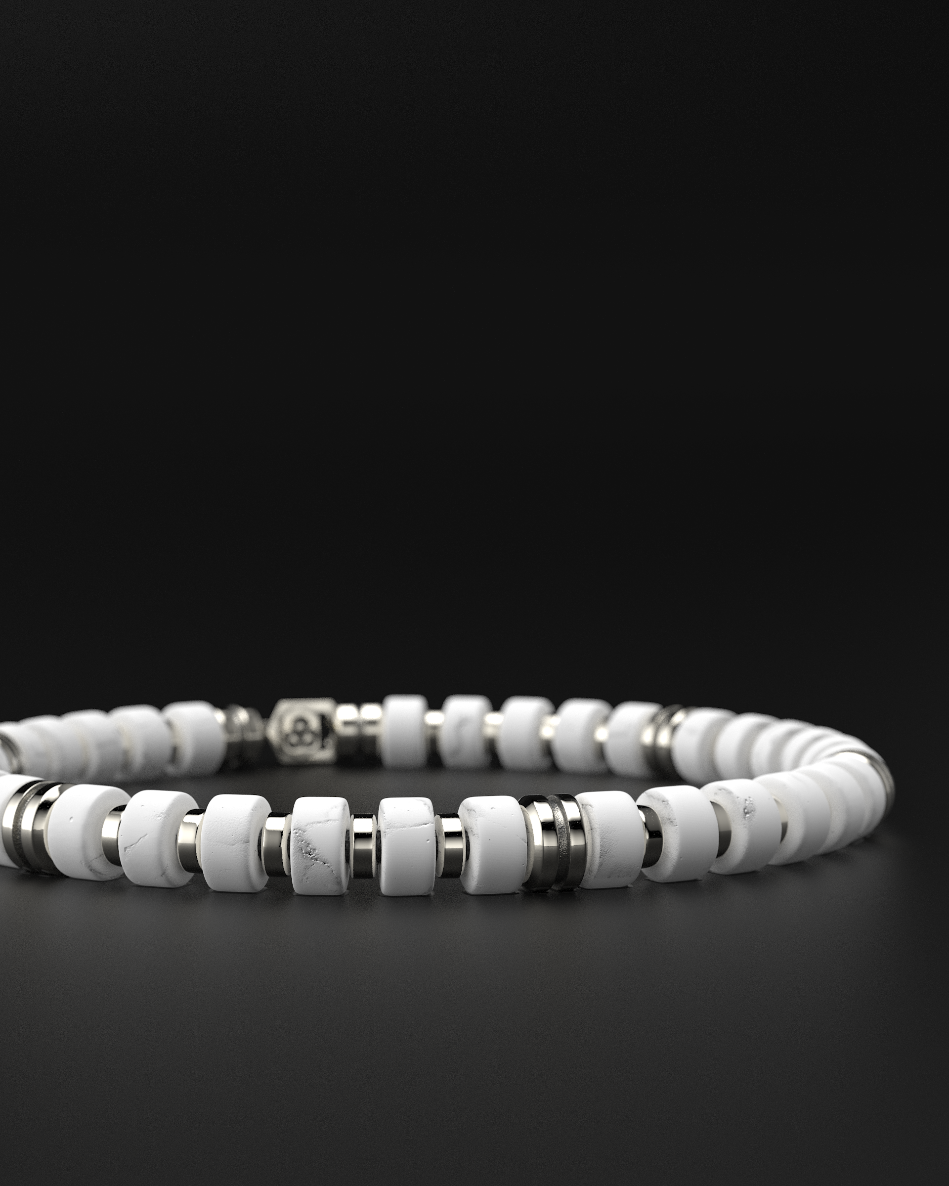 Howlite Bracelet 6mm | Premium Spacer