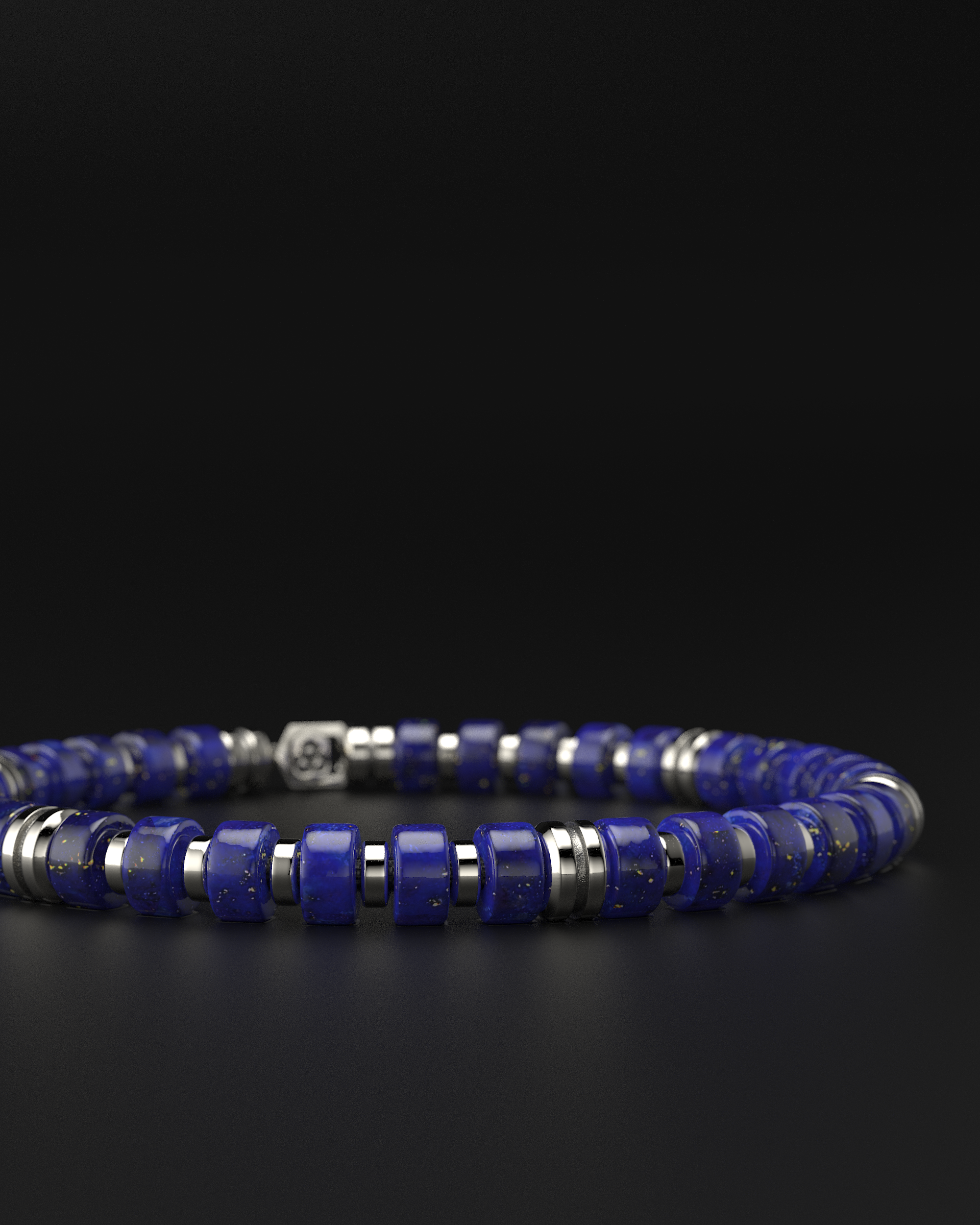 Lapis Lazuli Bracelet 6mm | Premium Spacer