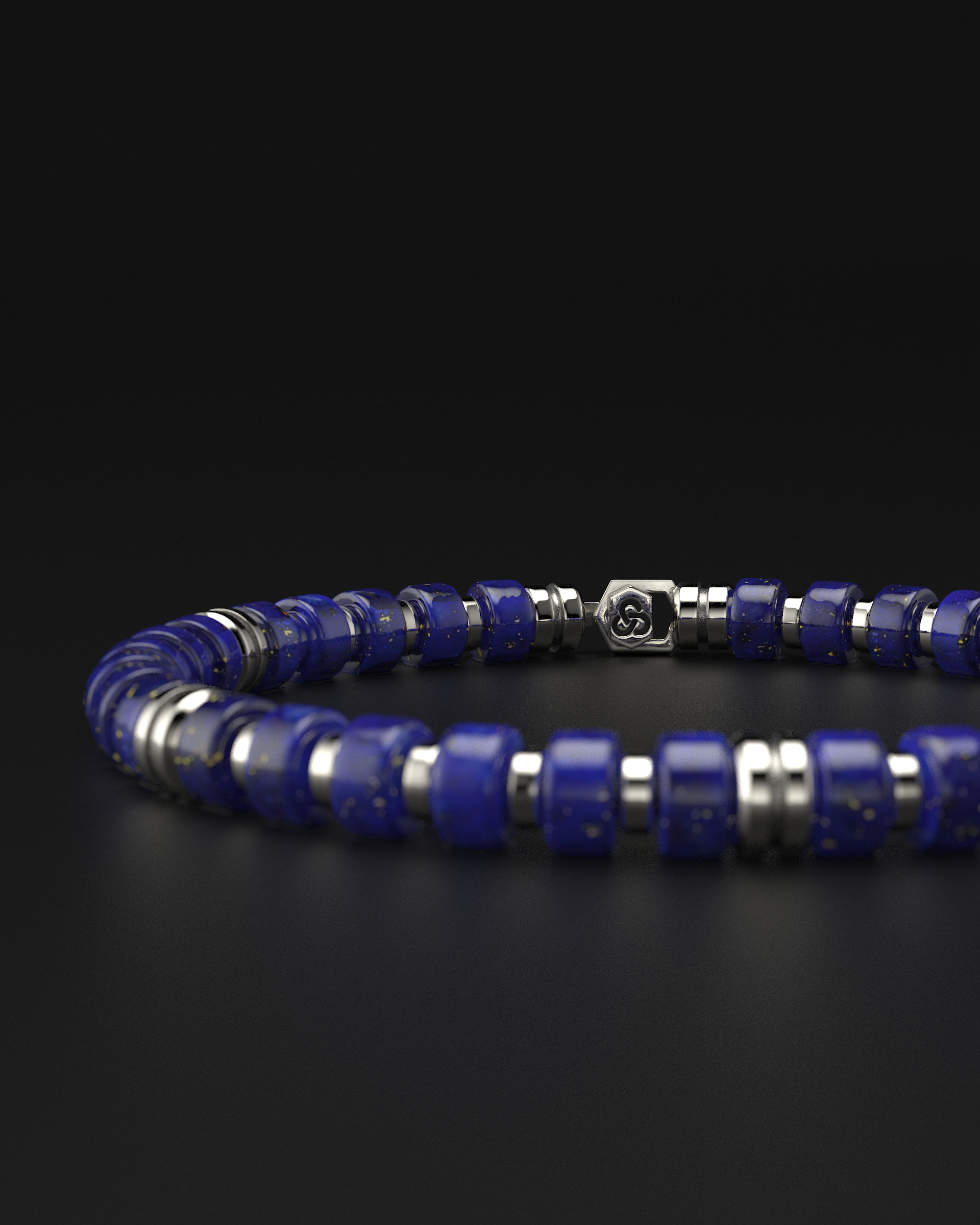 Lapis Lazuli Bracelet 6mm | Premium Spacer