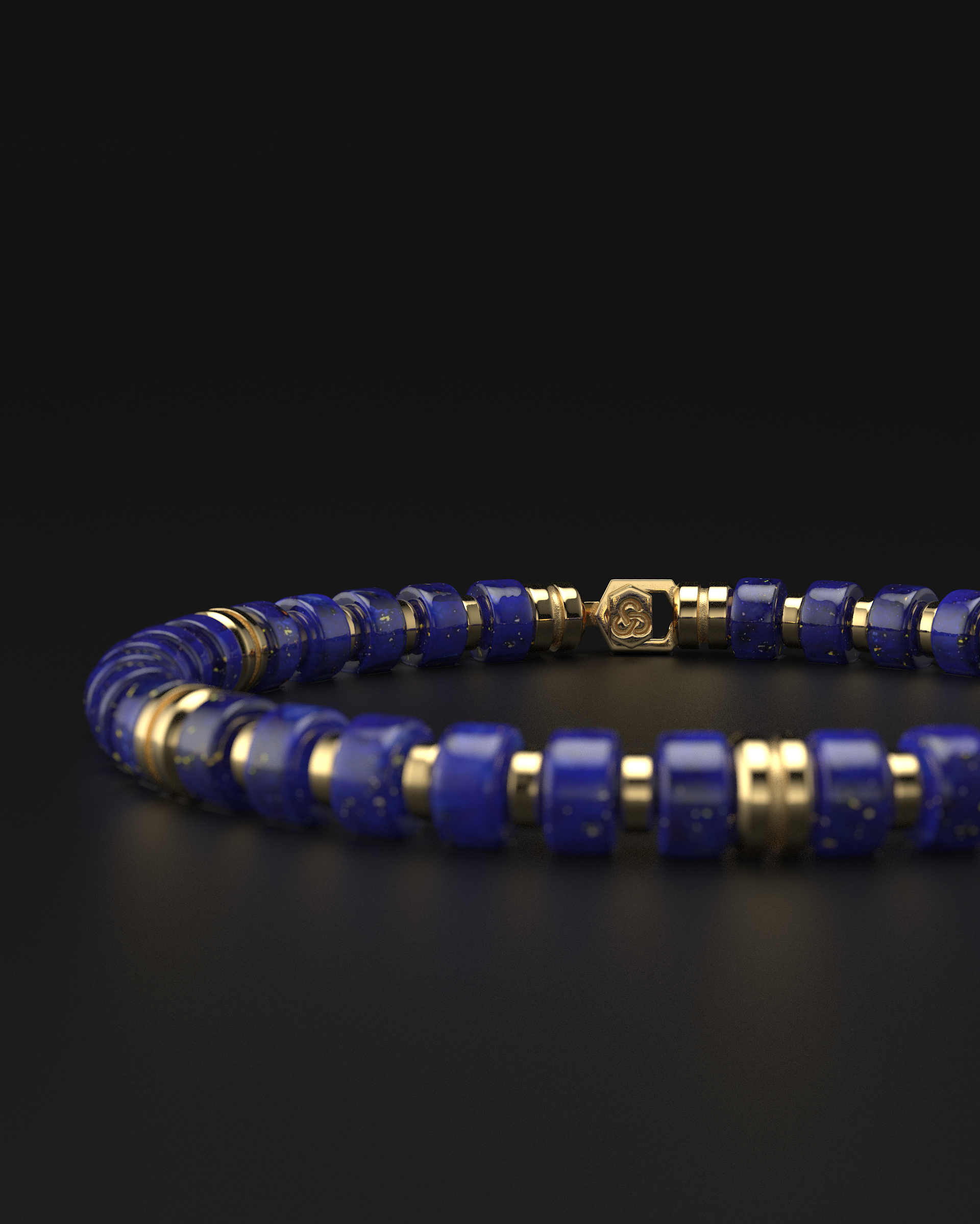 Lapis Lazuli Bracelet 6mm | Premium Spacer