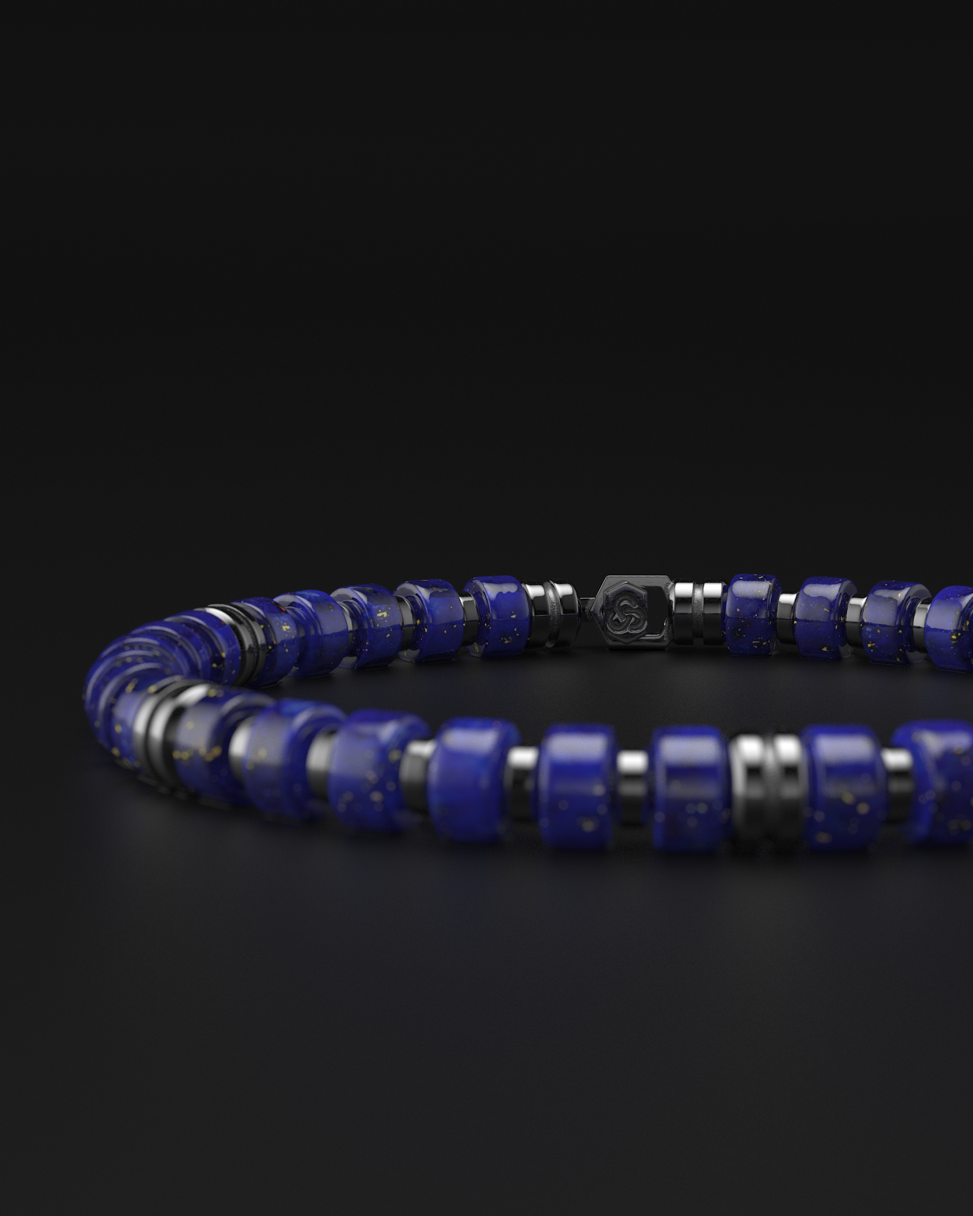 Lapis Lazuli Bracelet 6mm | Premium Spacer