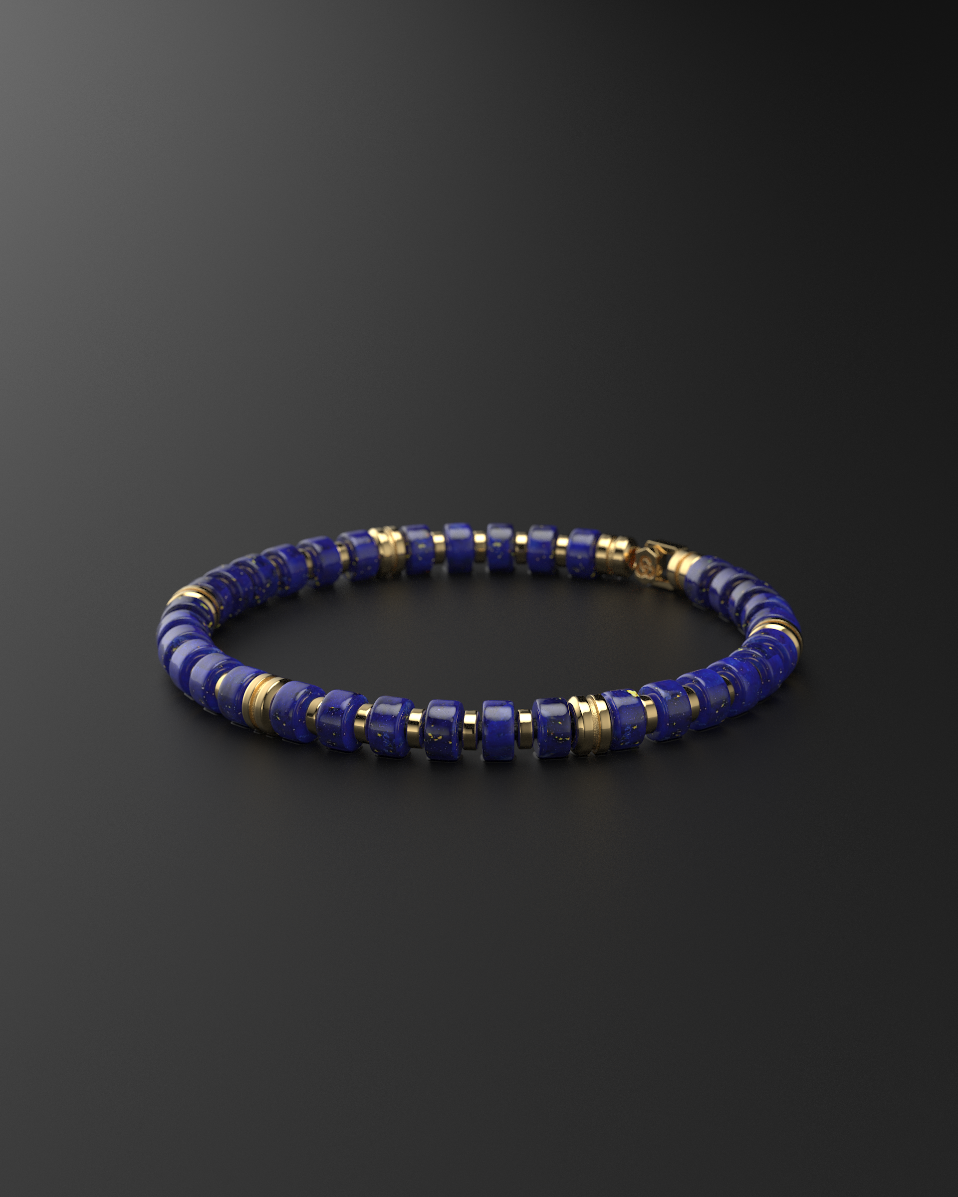 Lapis Lazuli Bracelet 6mm | Premium Spacer