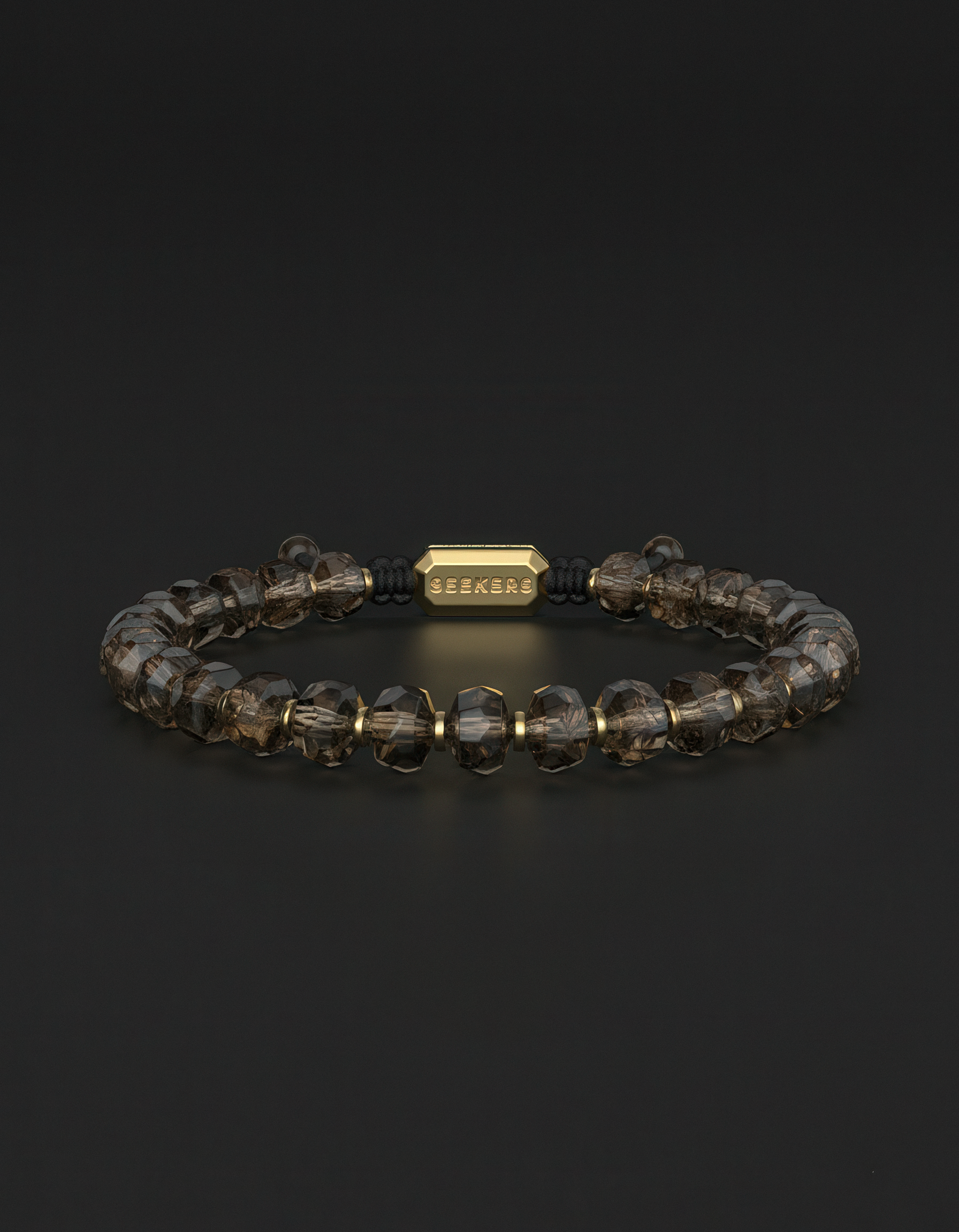Smoky Quartz Bracelet 7mm | Geom