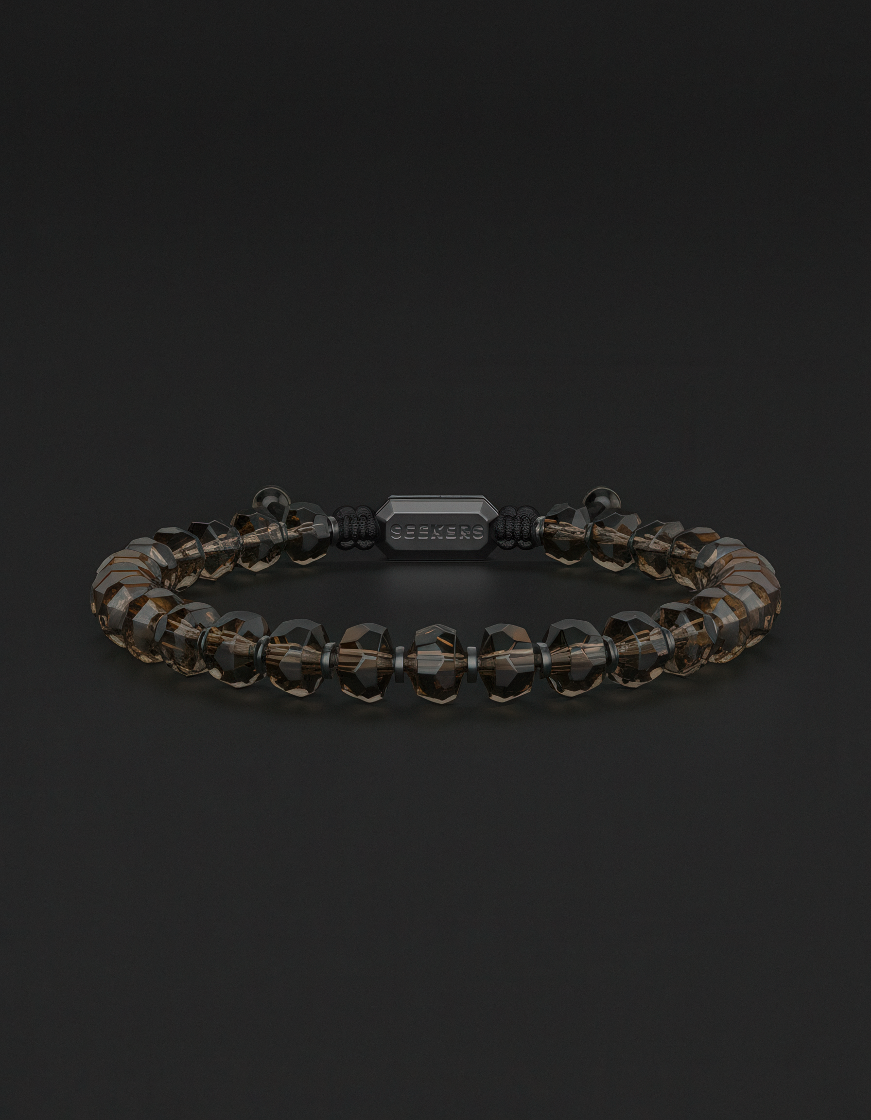 Smoky Quartz Bracelet 7mm | Geom