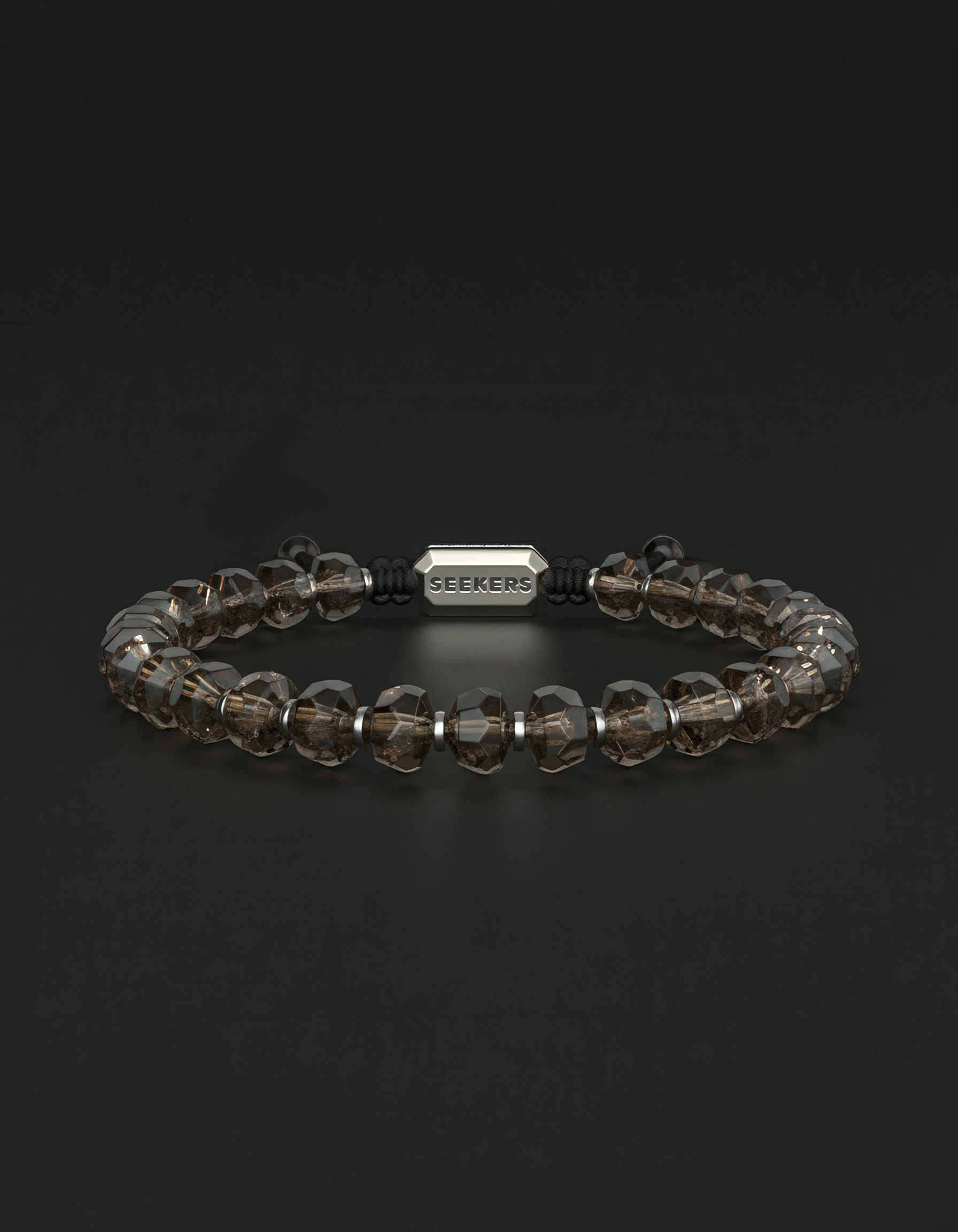 Smoky Quartz Bracelet 7mm | Geom