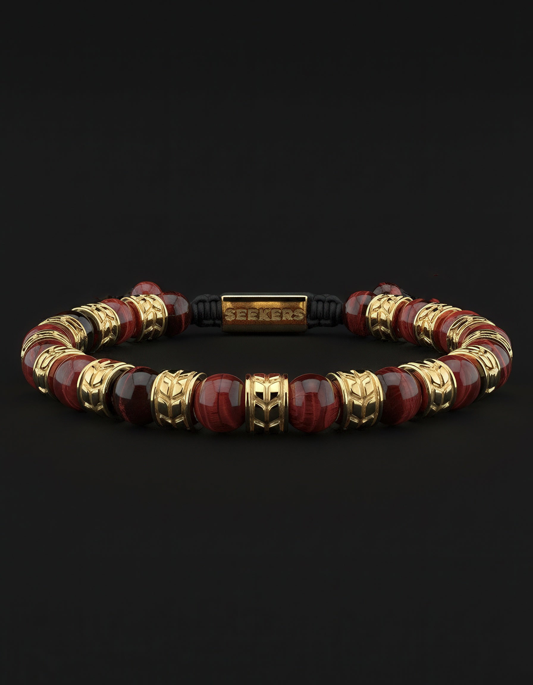 Bracciale Occhio Di Tigre Rosso 8mm | regale