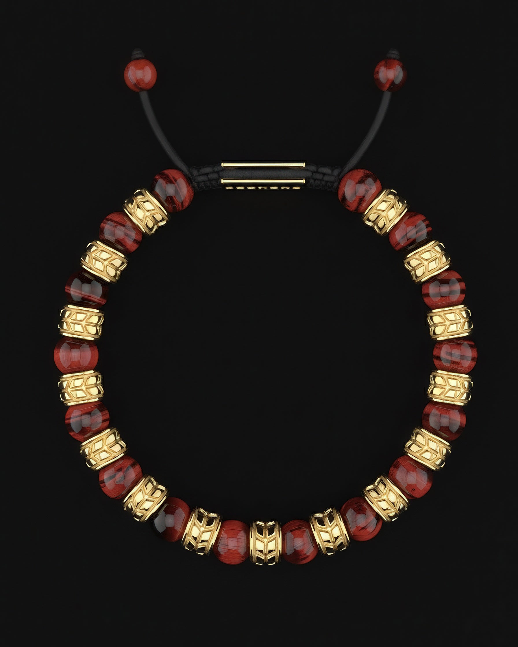 Pulsera Ojo de Tigre Rojo 8mm | real