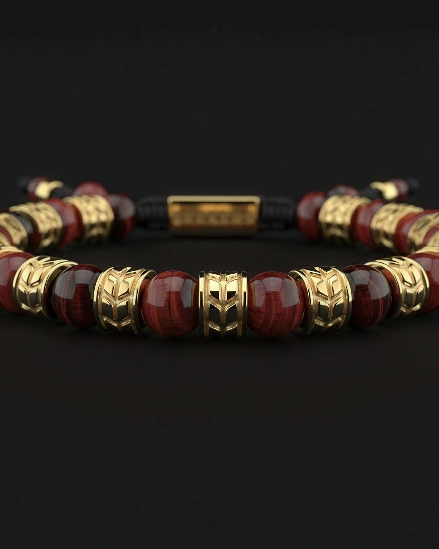 Pulsera Ojo de Tigre Rojo 8mm | real