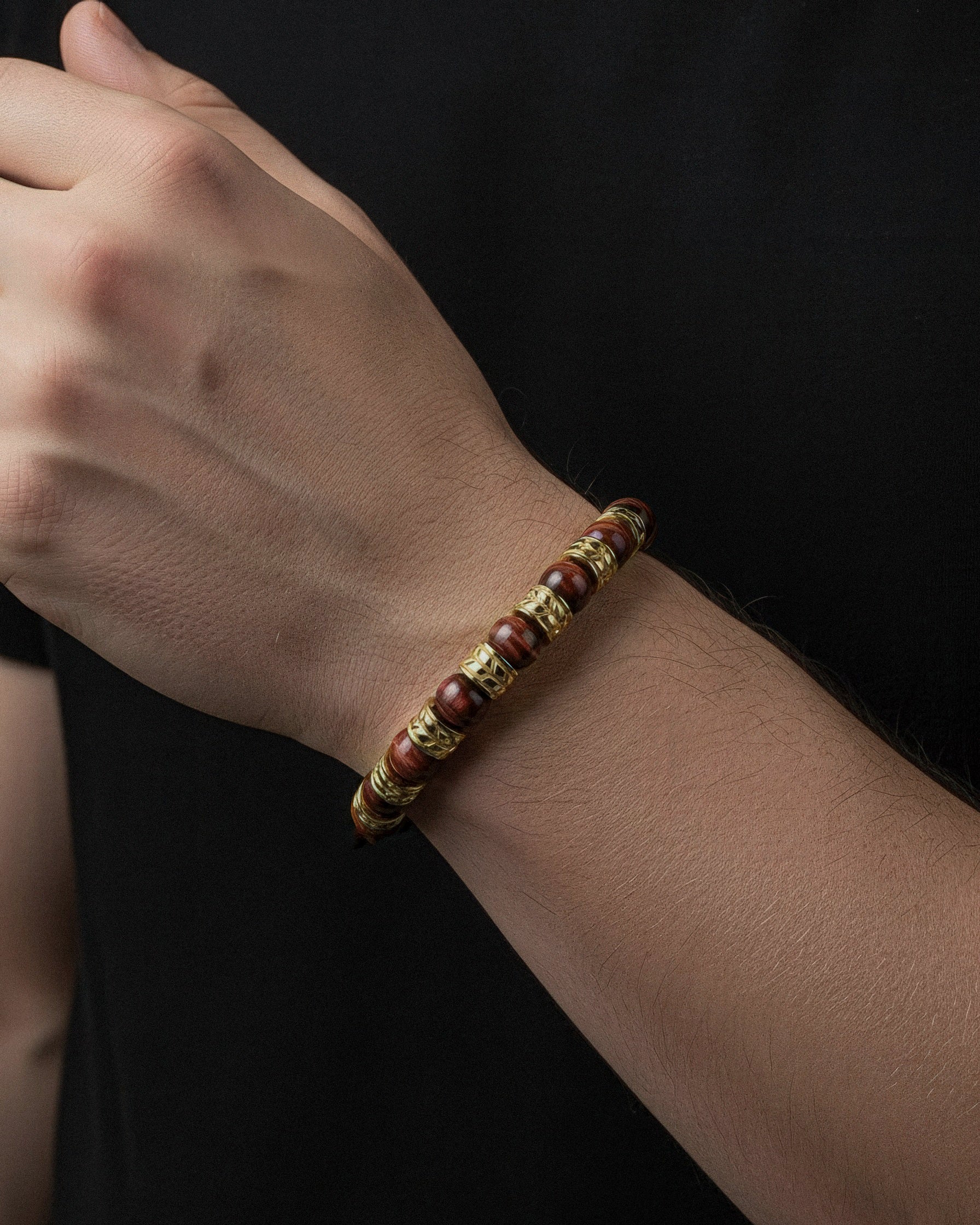Bracciale Occhio Di Tigre Rosso 8mm | regale
