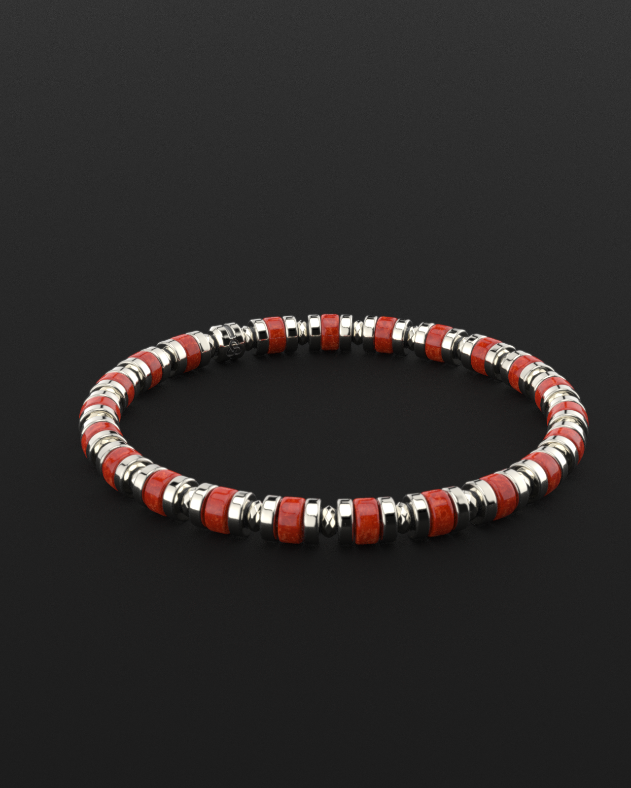 Red Jade Bracelet 6mm | Spacer