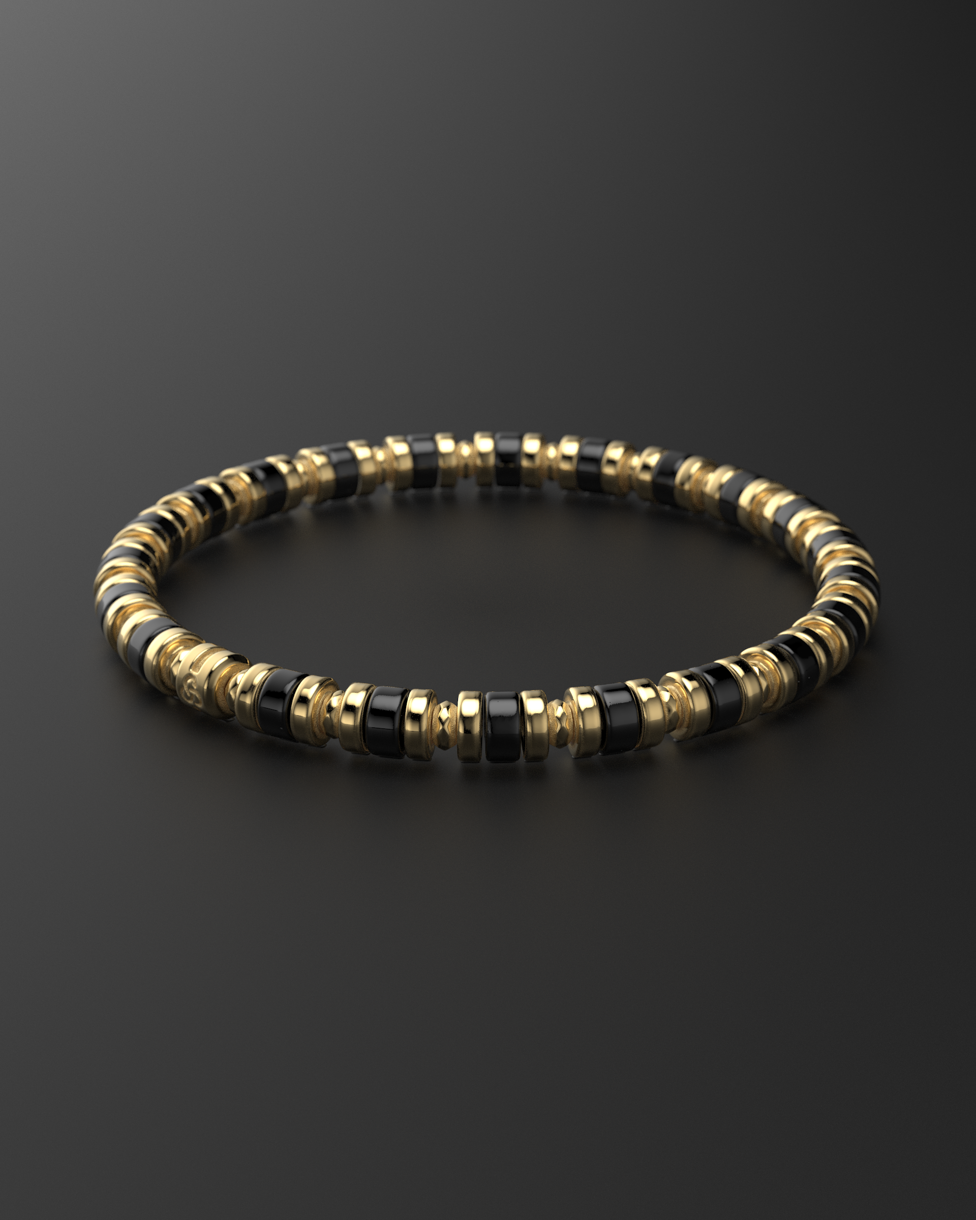 Onyx Bracelet 6mm | Spacer