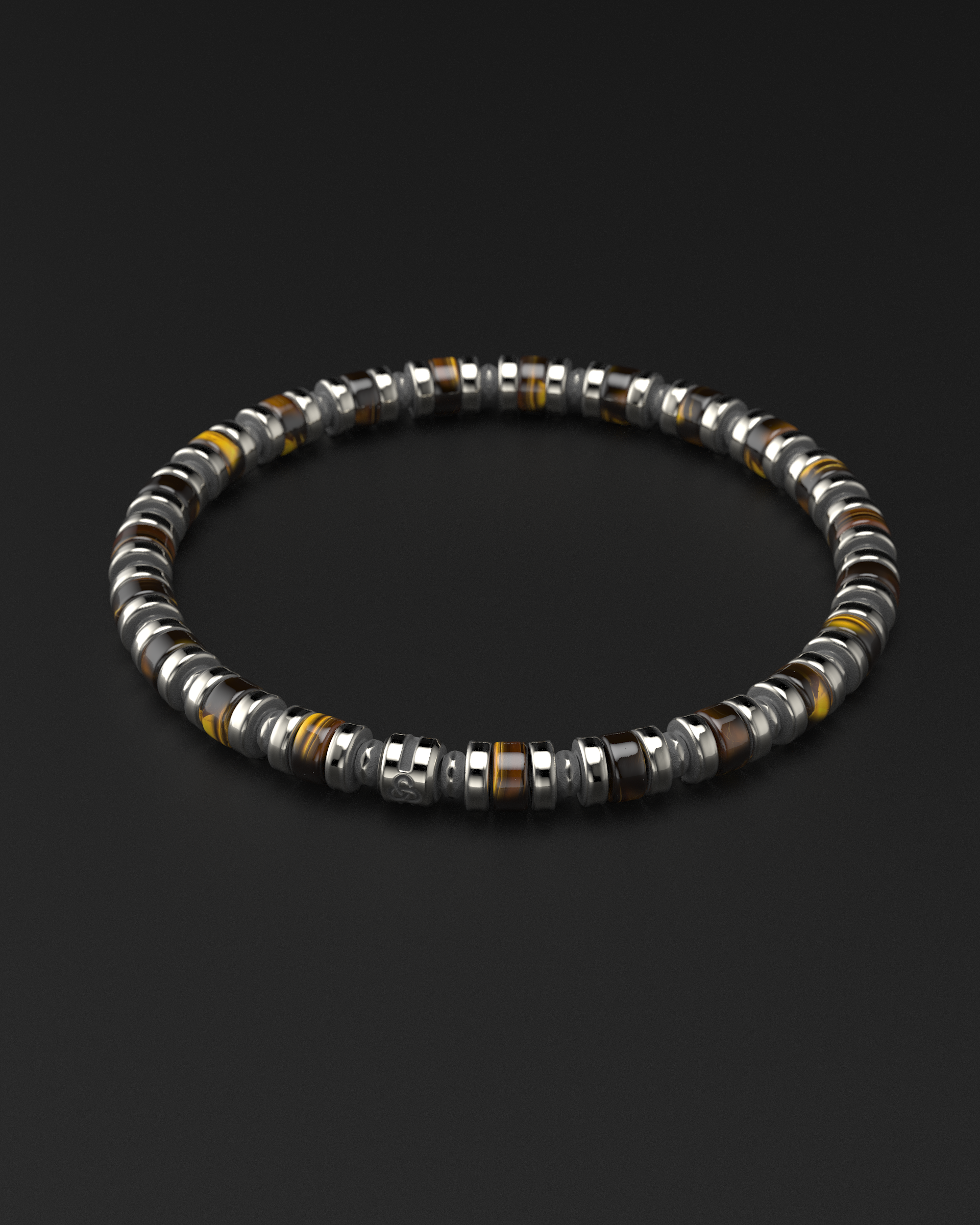 Tiger Eye Bracelet 6mm | Spacer