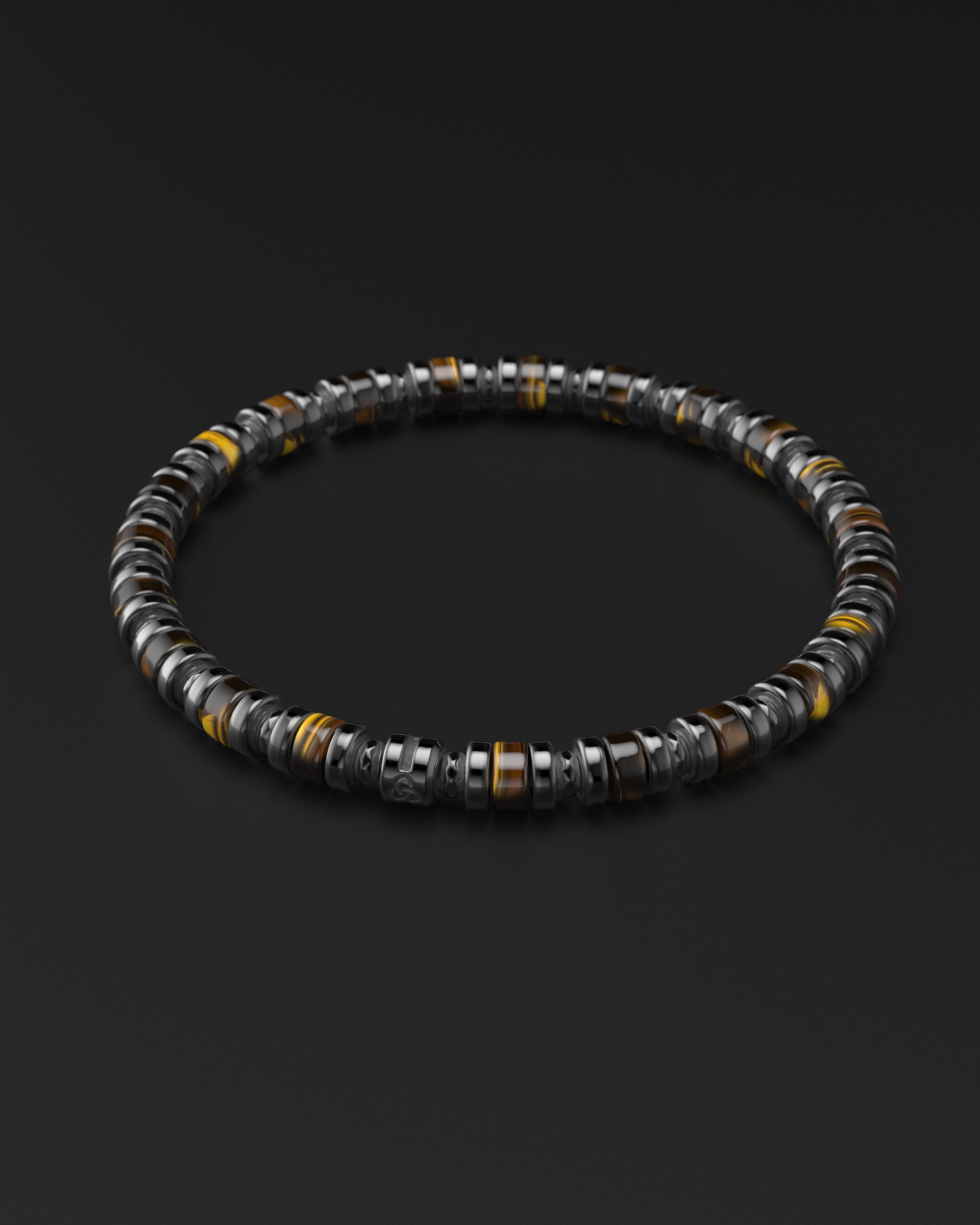 Tiger Eye Bracelet 6mm | Spacer