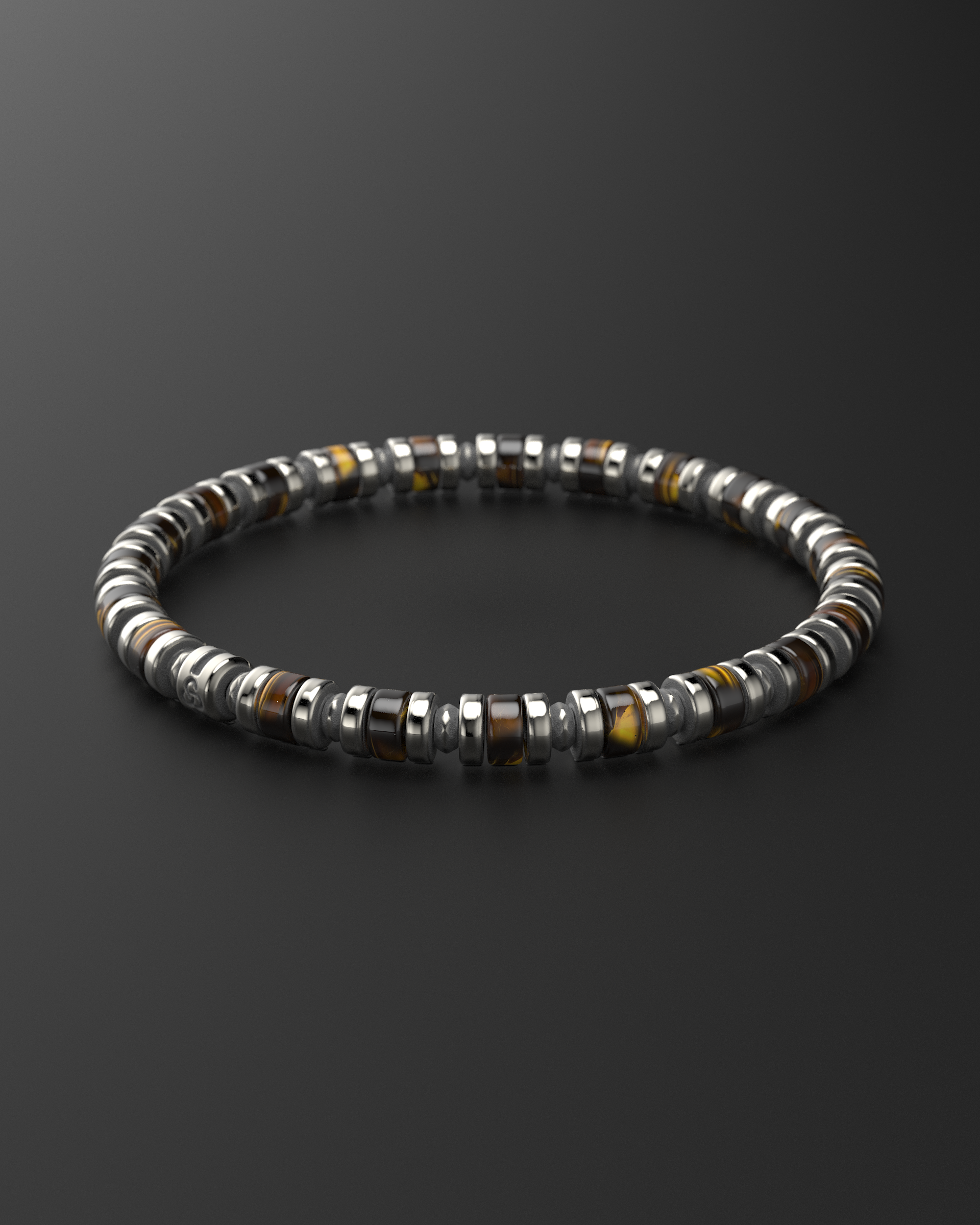 Tiger Eye Bracelet 6mm | Spacer