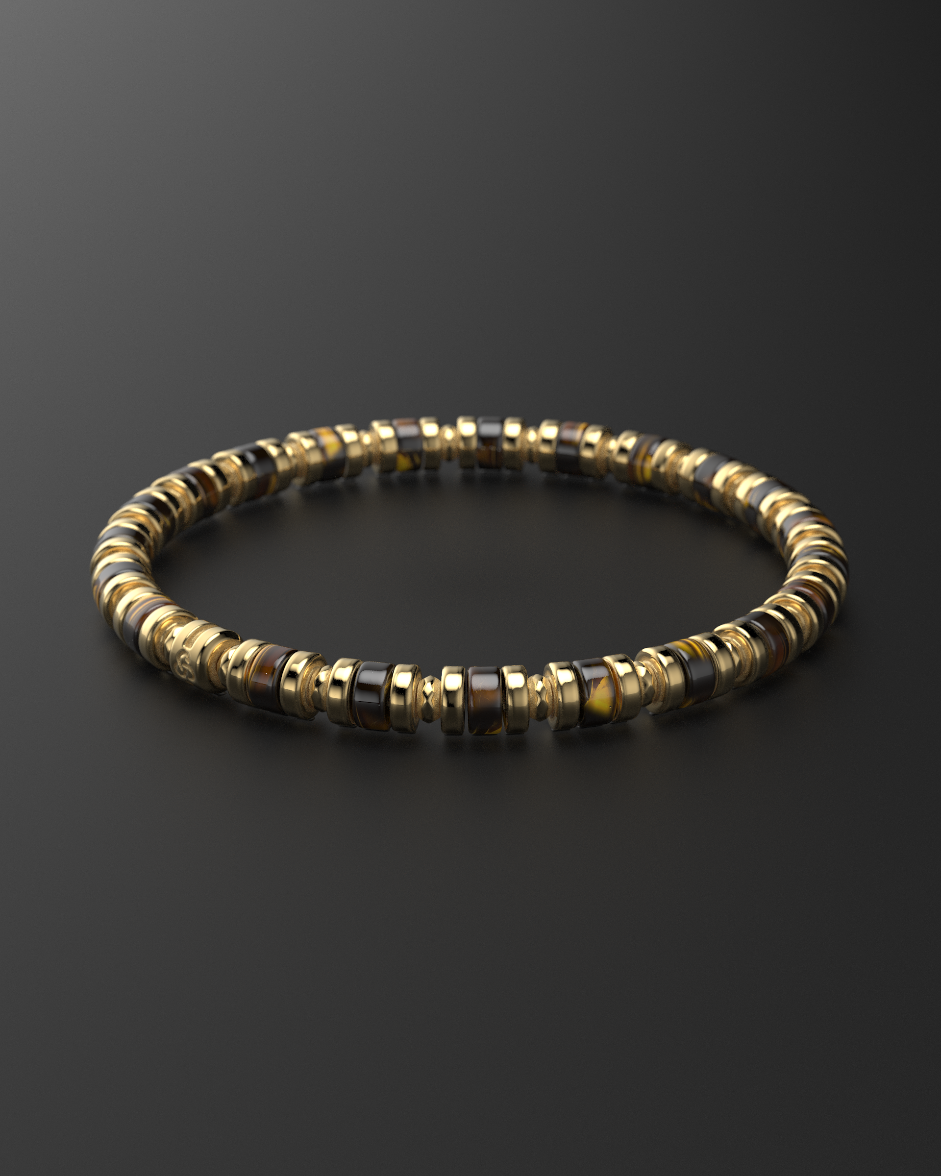 Tiger Eye Bracelet 6mm | Spacer