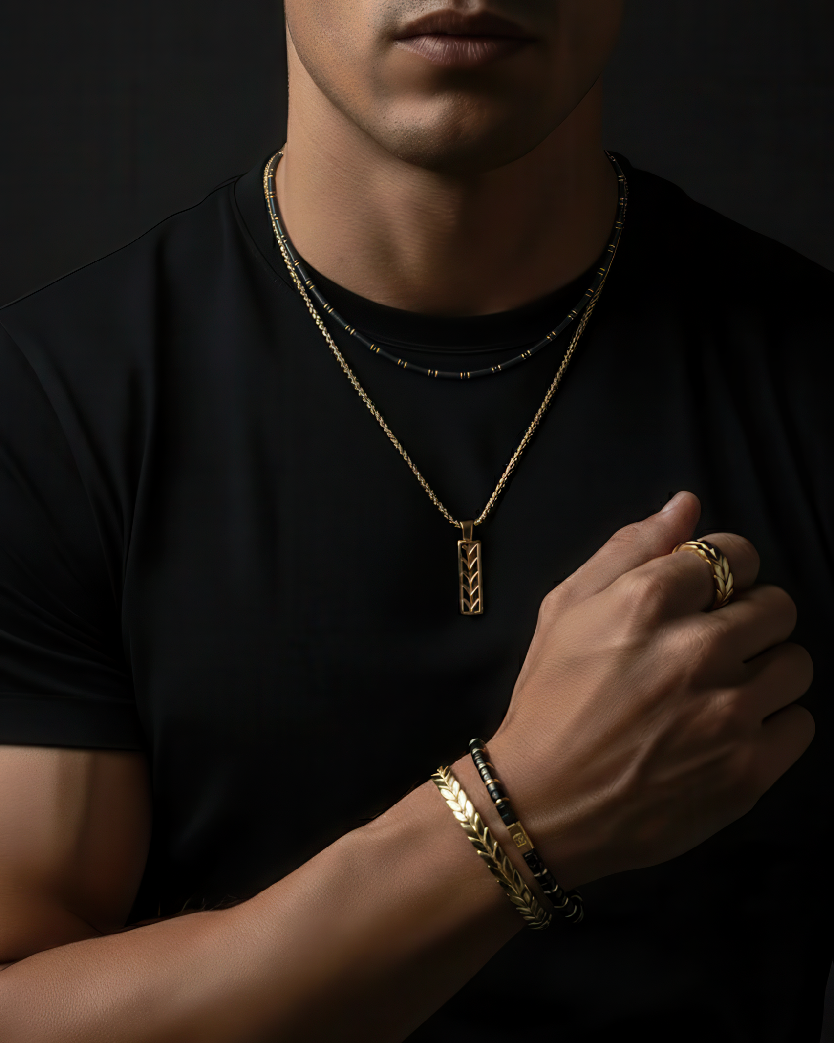 Bracciale in onice 6mm | Distanziatore n. 2