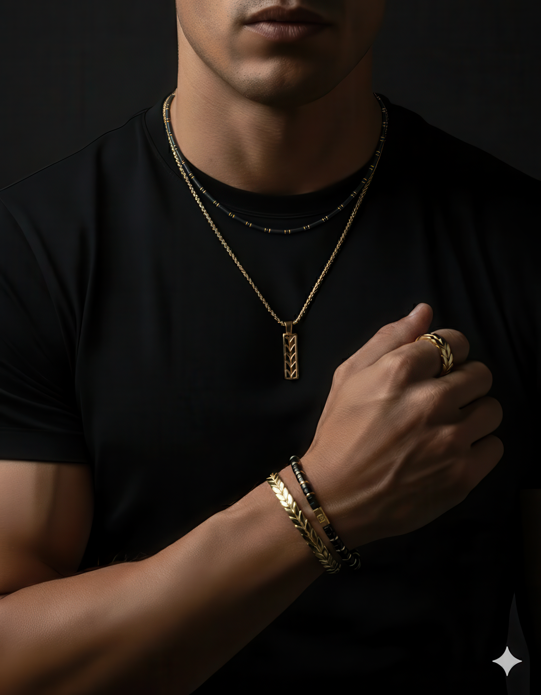 Onyx Necklace 4mm | Pipe