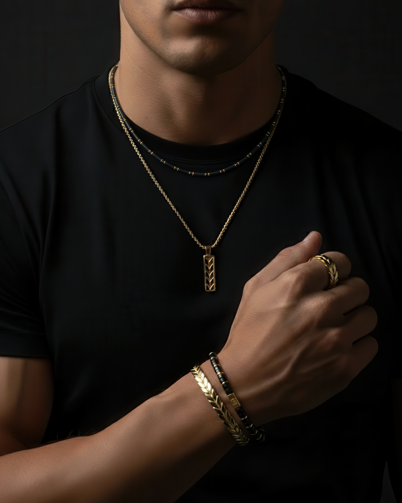 Bracciale in onice 6mm | Distanziatore n. 2