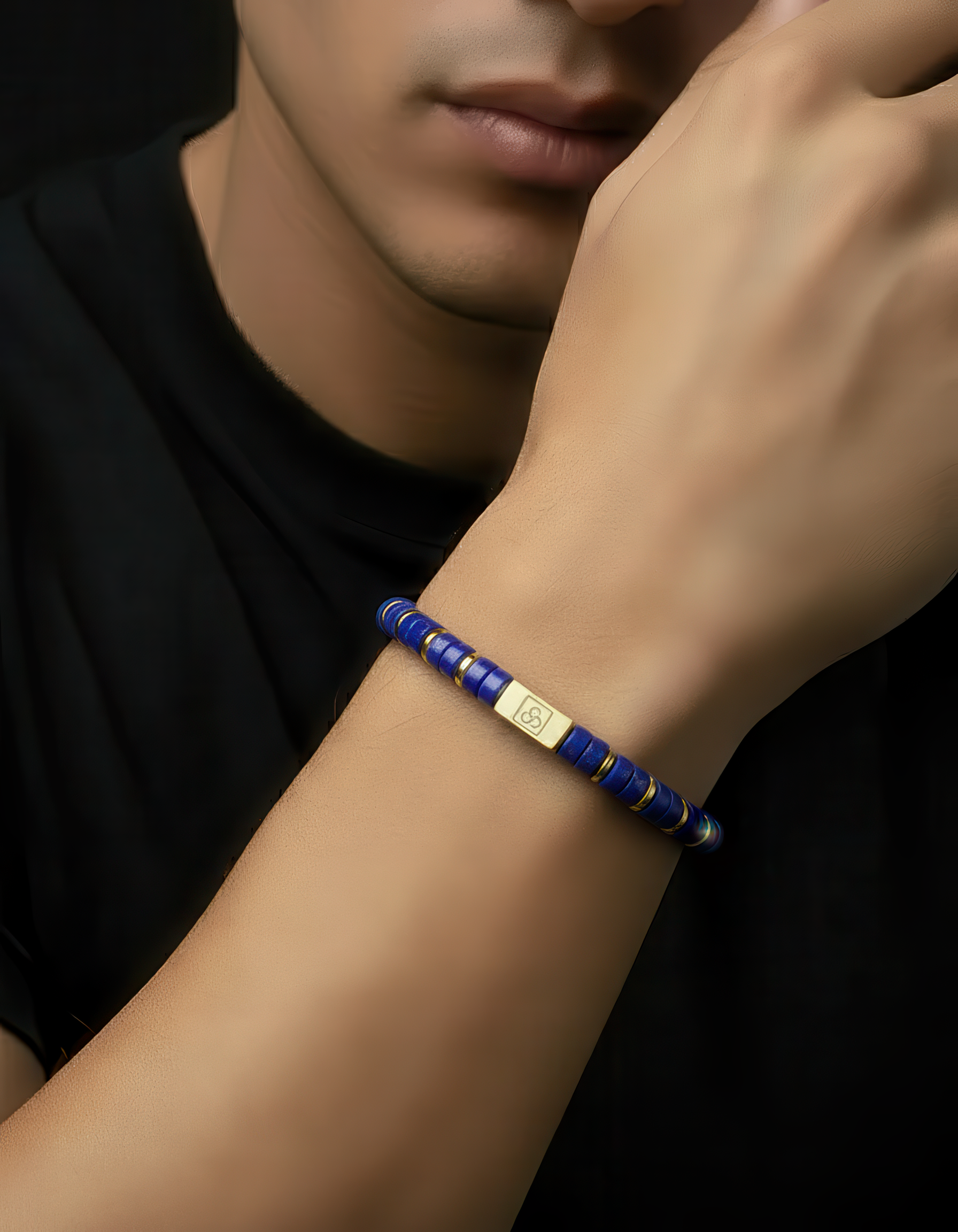 Lapis Lazuli Bracelet 6mm | Spacer #2