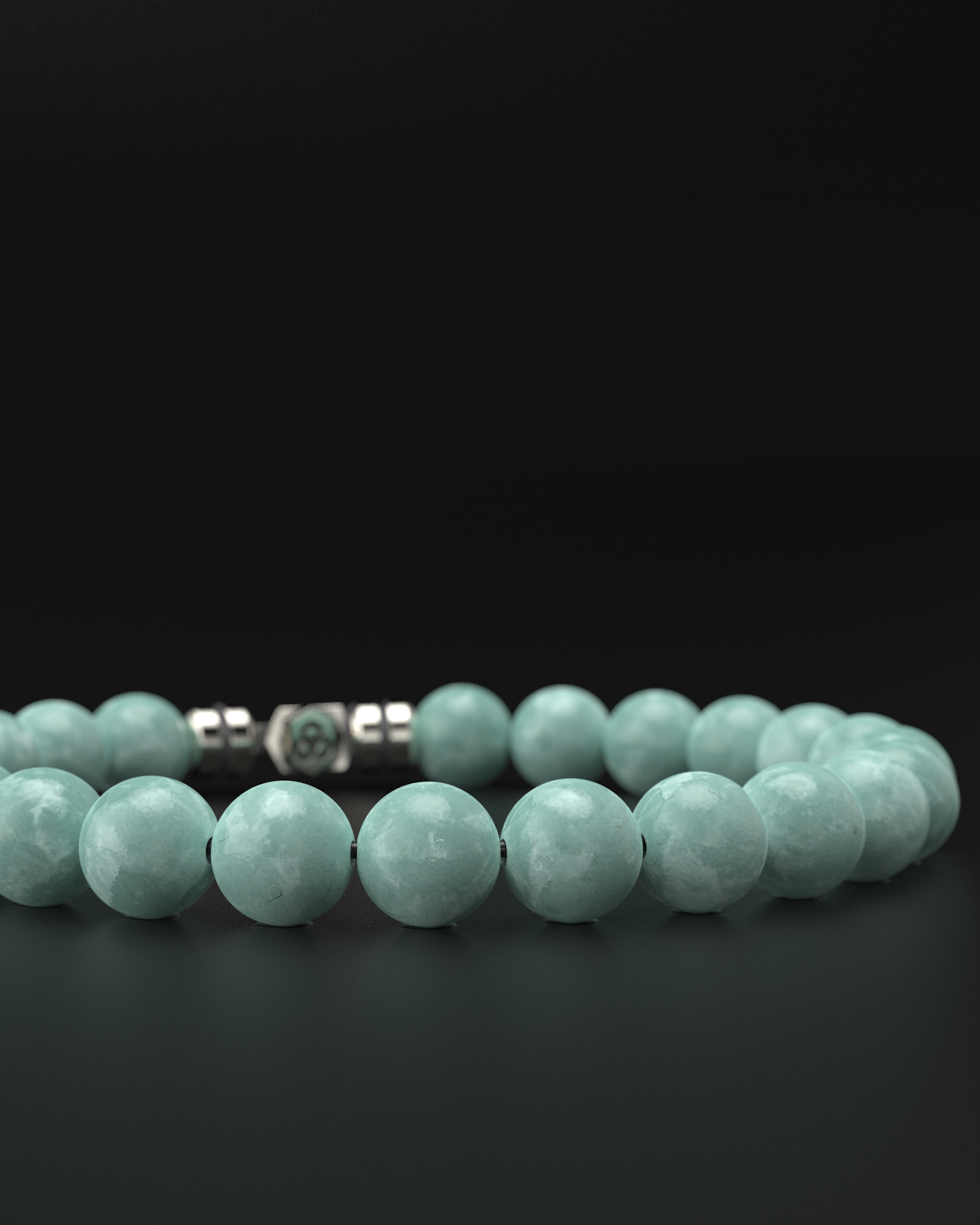 Bracelet en jade rouge 8 mm | SOMMET