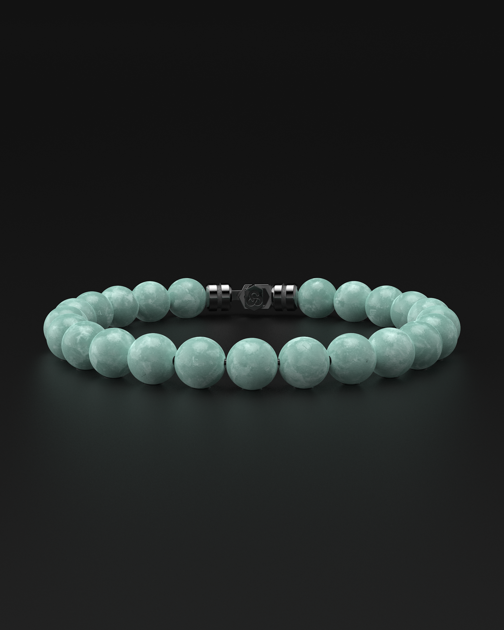 Bracelet en jade rouge 8 mm | SOMMET