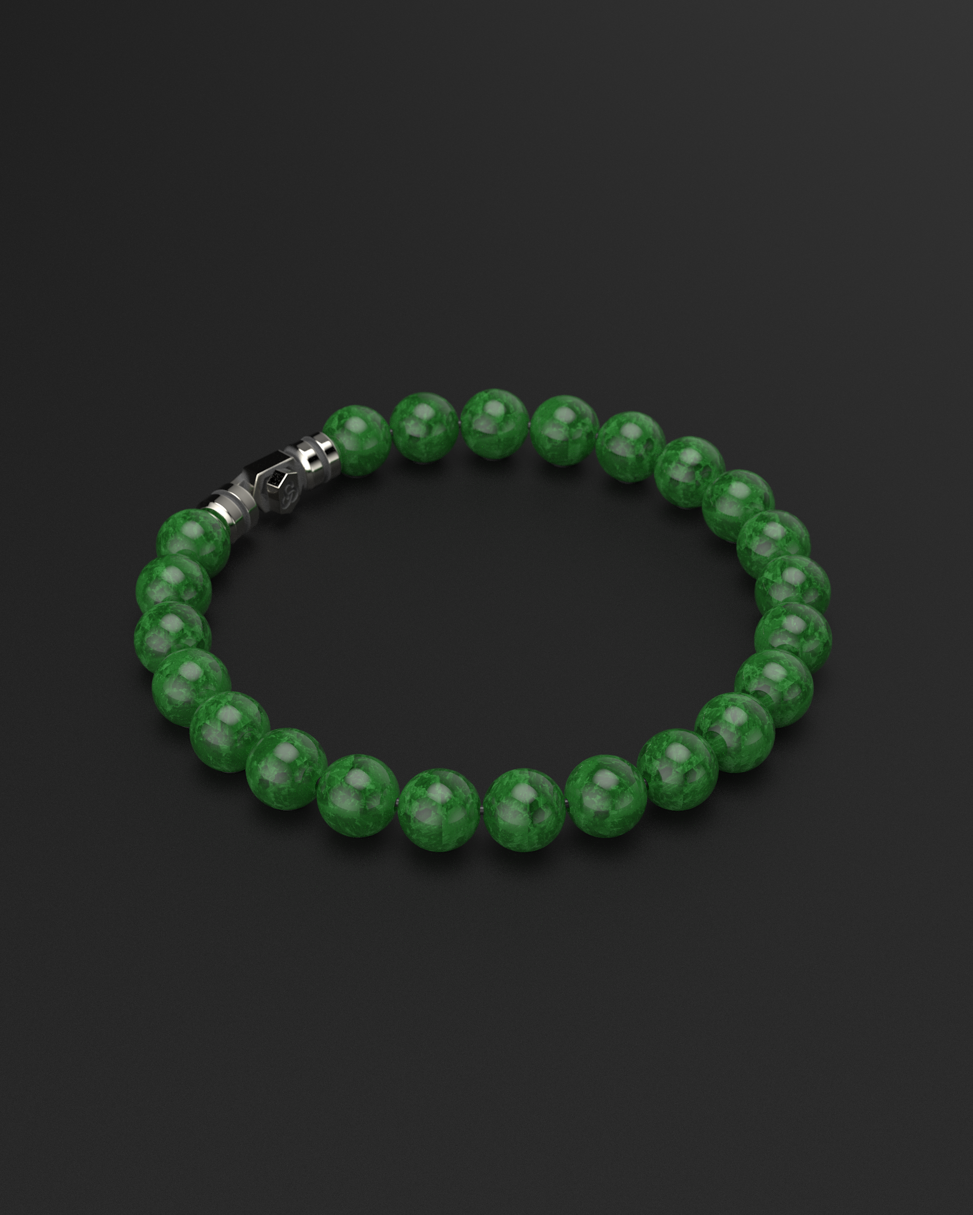 Emerald Jade Bracelet 8mm | Vertex