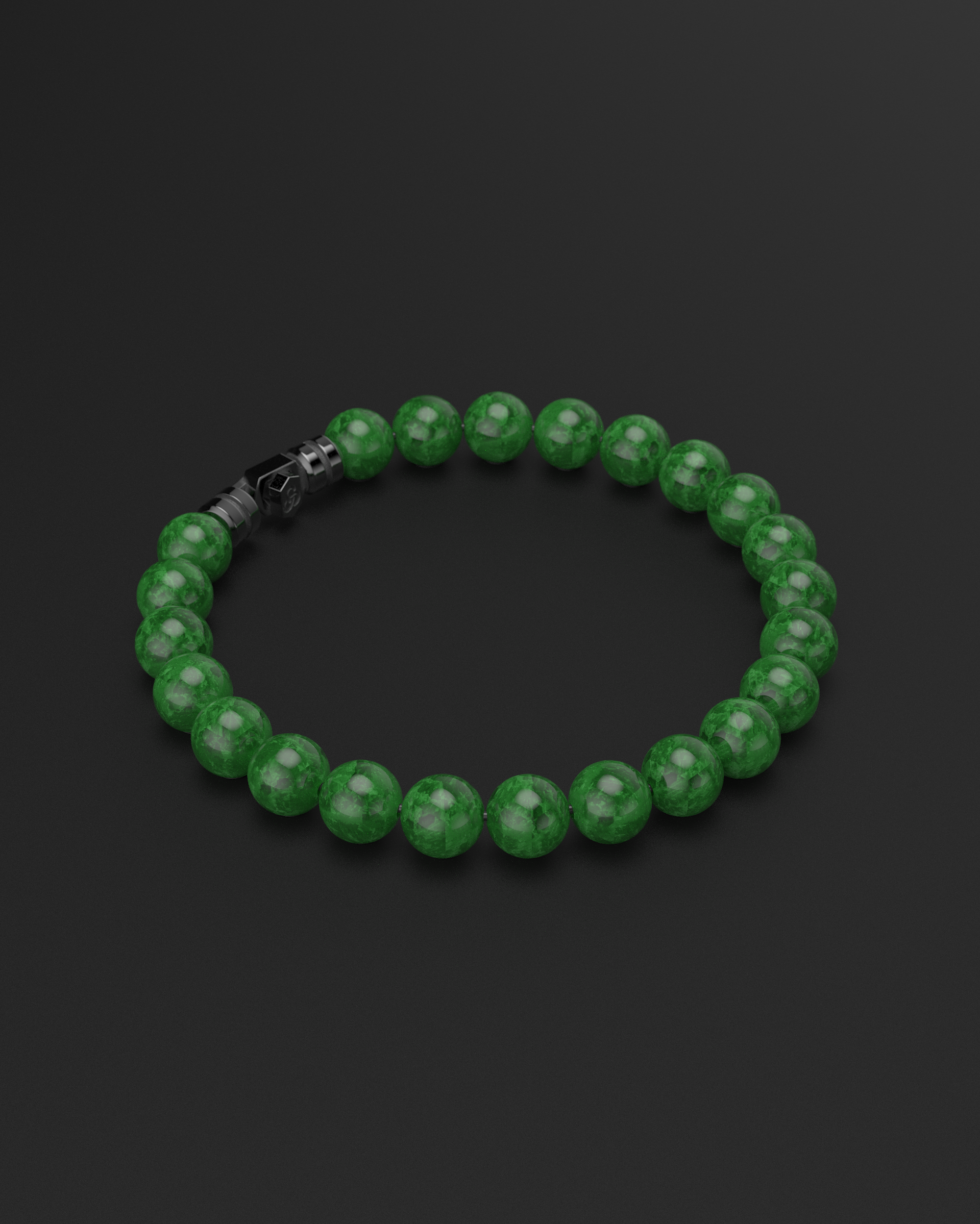 Emerald Jade Bracelet 8mm | Vertex