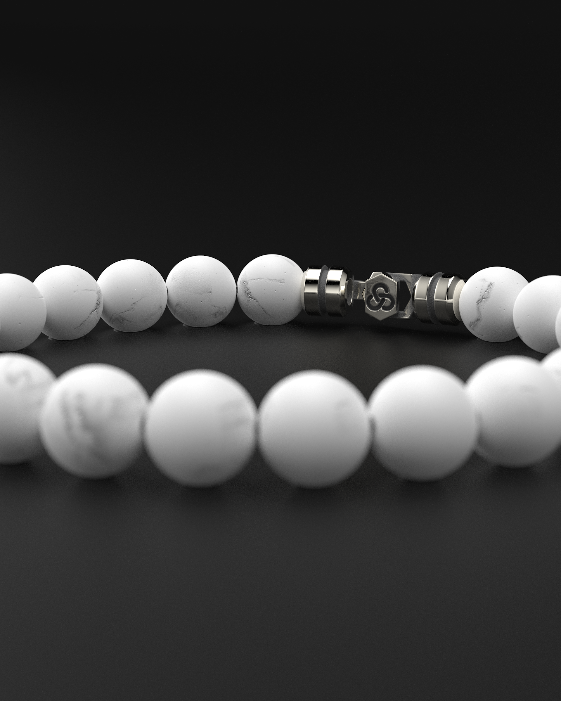 Howlite Bracelet 8mm | VERTEX