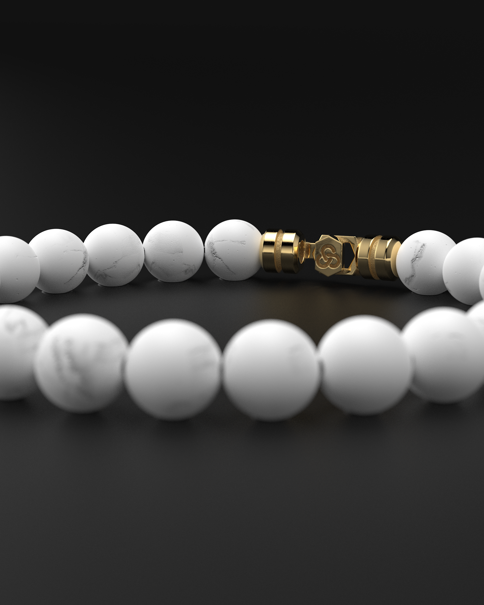 Bracelet en jade rouge 8 mm | SOMMET