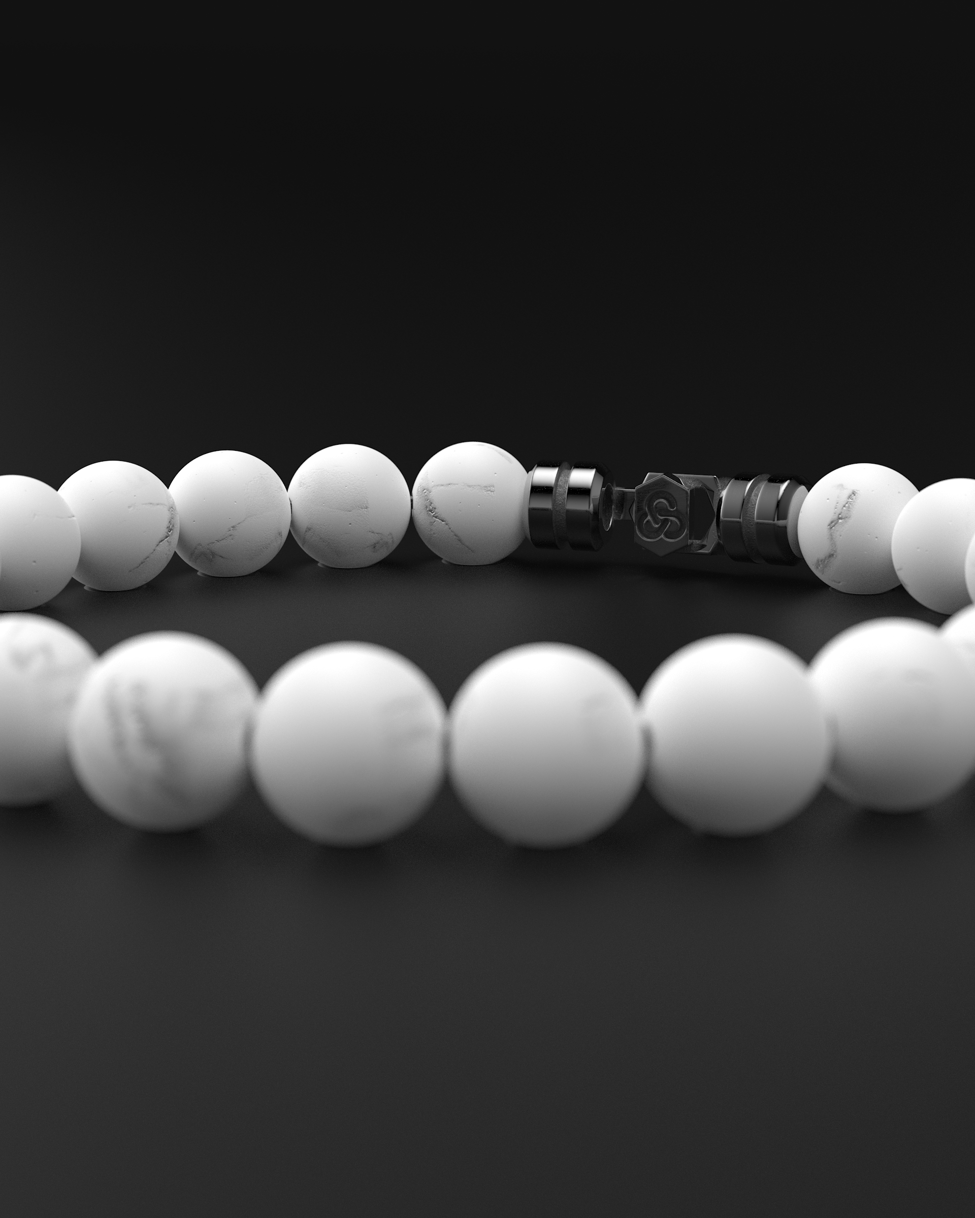 Howlite Bracelet 8mm | VERTEX